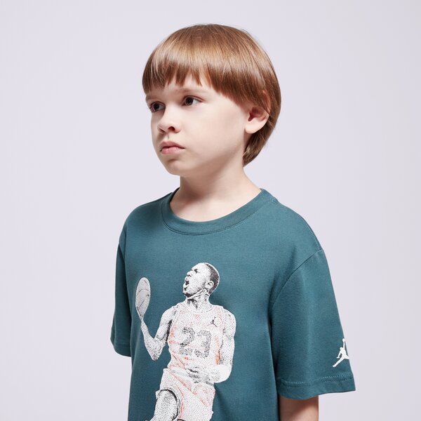 Детска тениска JORDAN ТЕНИСКА JDB AIR JORDAN DOTS SS TEE BOY 95d254-ei8 цвят зелен