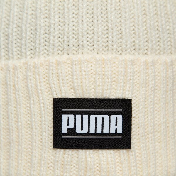 Дамска зимна шапка PUMA ШАПКА RIBBED CLASSIC CUFF 024038 04 цвят бял