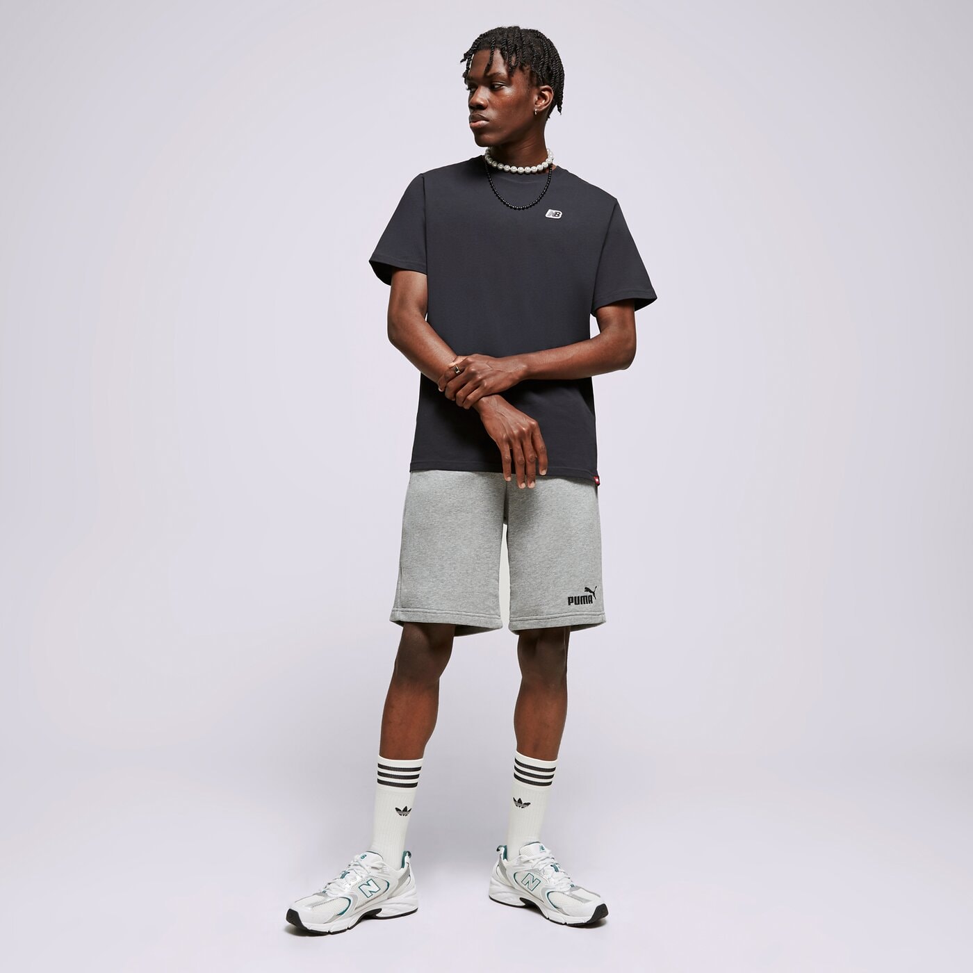 Мъжки къси панталони PUMA ШОРТИ ESS SHORTS 10" 58670903 цвят сив