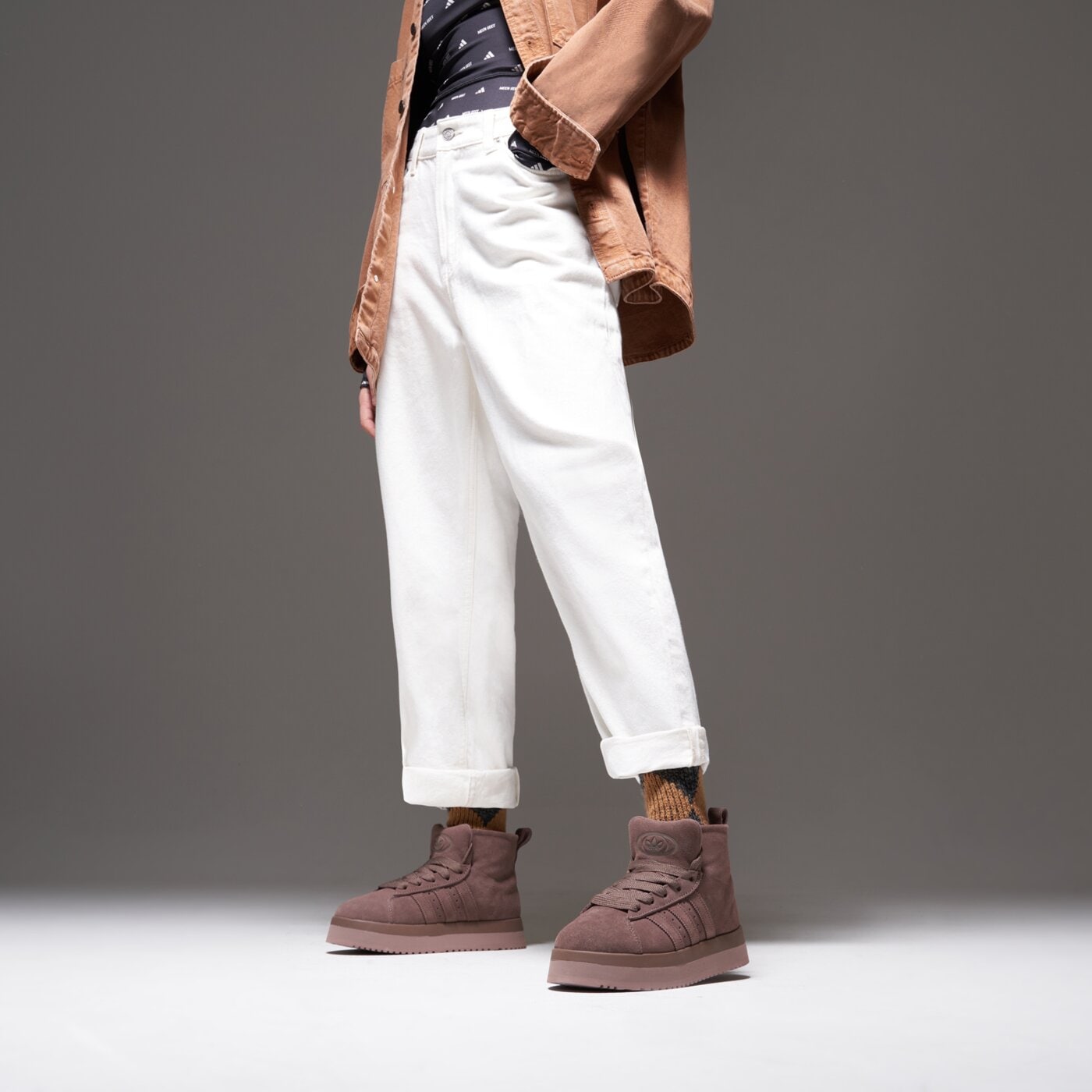 Дамски маратонки ADIDAS CAMPUS 00S WTR MD W jr3736 цвят кафяв