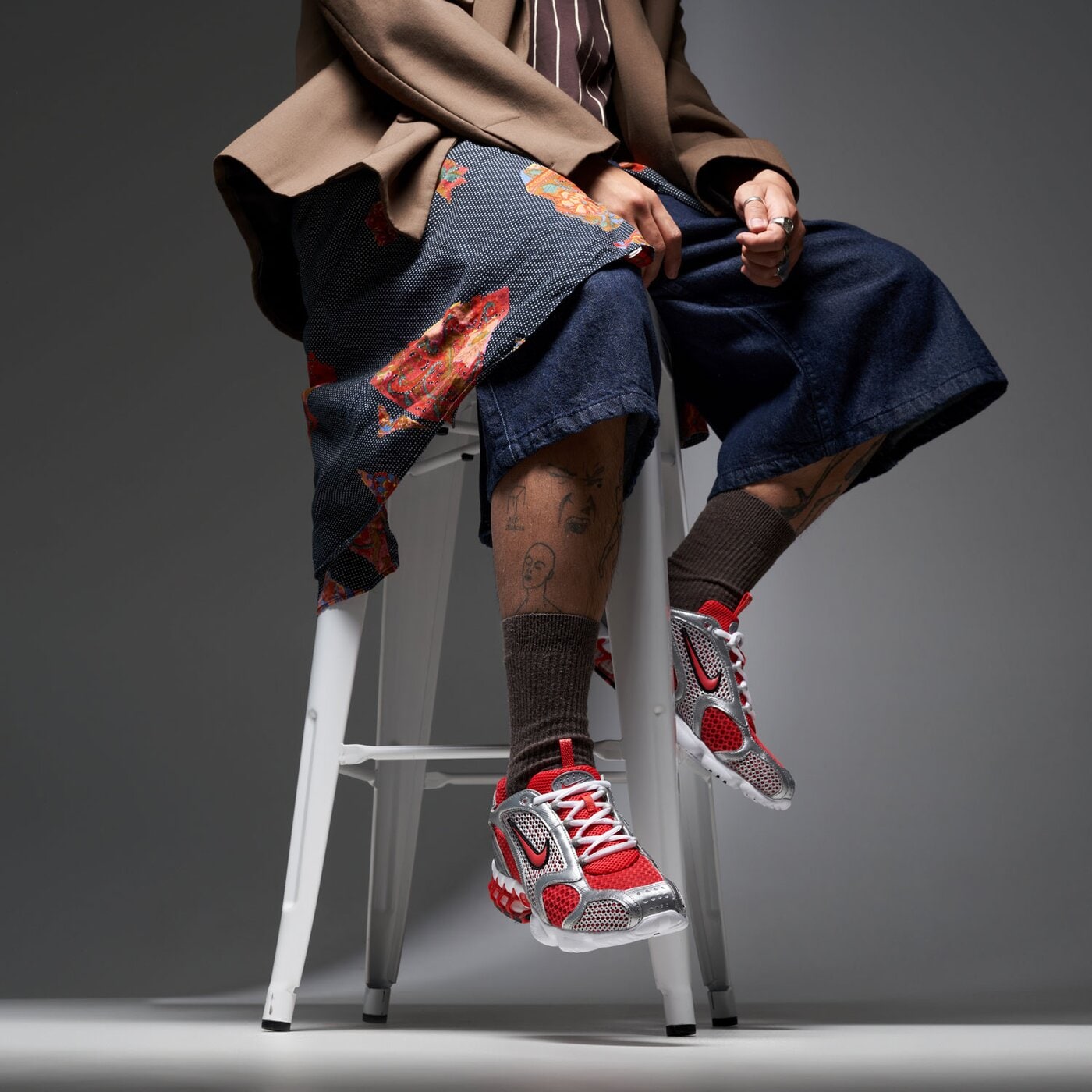 Мъжки маратонки NIKE AIR ZOOM SPIRIDON CAGE 2 cj1288-600 цвят сив