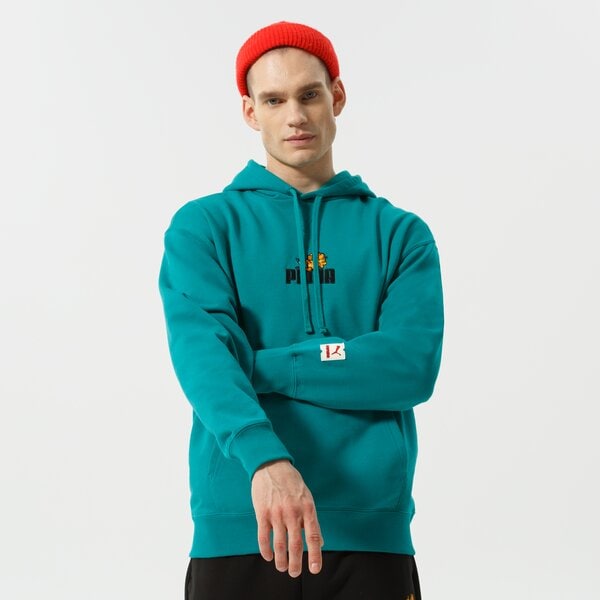 Мъжки суичър PUMA СУИТЧЪР С КАЧУЛКА PUMA X GARFIELD HOODIE 534435 86 цвят зелен