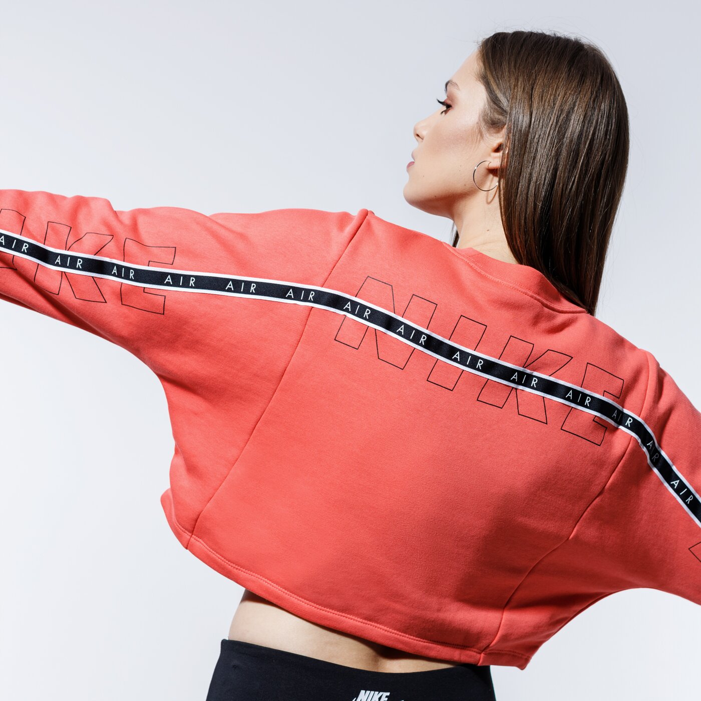 Дамски суичър NIKE СУИТЧЪР AIR cj3115-814 цвят коралов