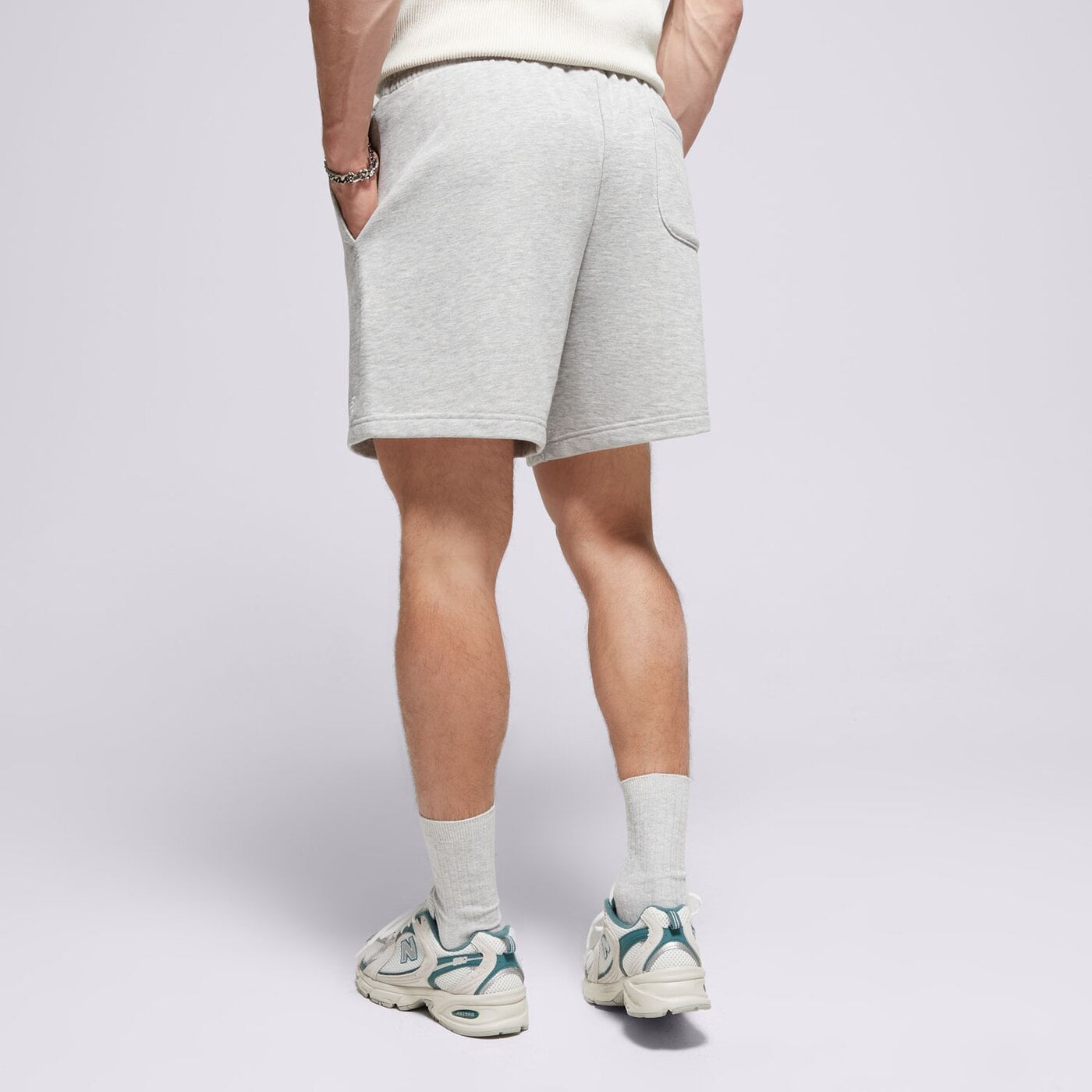 Мъжки къси панталони NEW BALANCE ШОРТИ SPORT ESSENTIALS ms41520ag цвят сив