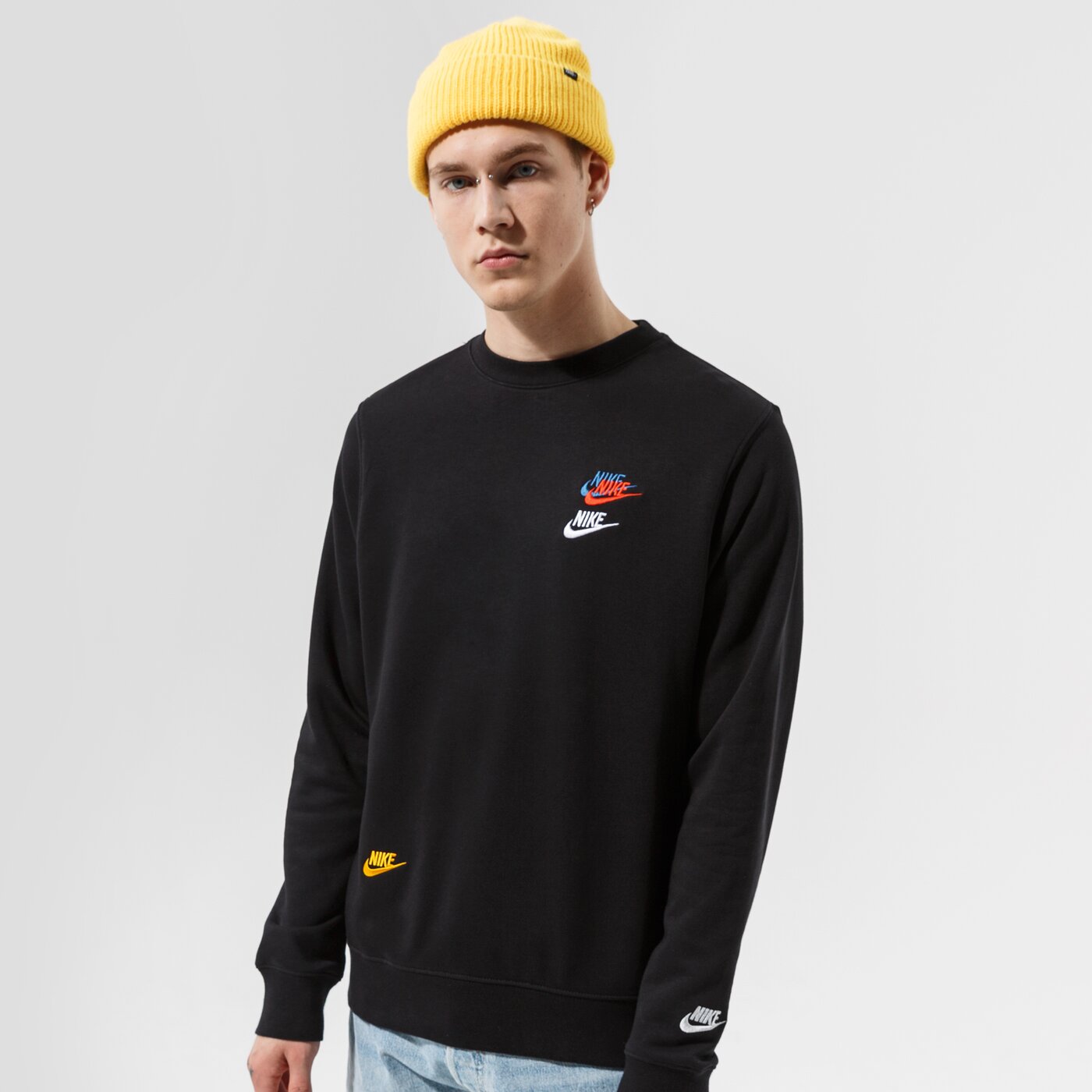 Мъжки суичър NIKE СУИТЧЪР M NSW SPE+ FT CRW M FTA dj6914-010 цвят черен