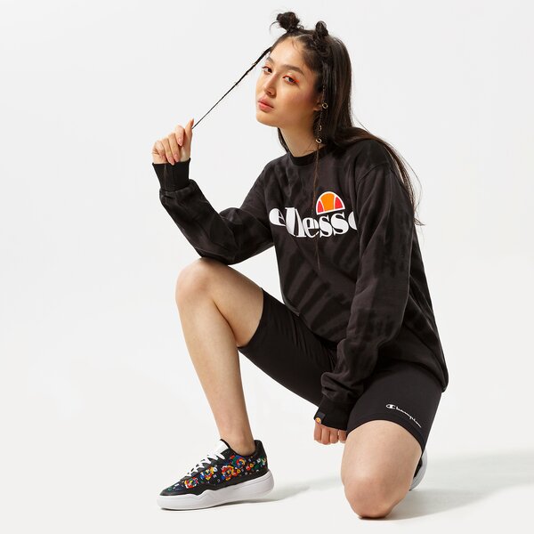 Дамски суичър ELLESSE СУИТЧЪР AGATA TIE DYE SWEATSHIRT BLK TD sgl11290053 цвят черен