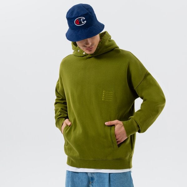 Мъжки суичър CHAMPION СУИТЧЪР С КАЧУЛКА HOODED SWEATSHIRT 217893gs567 цвят каки