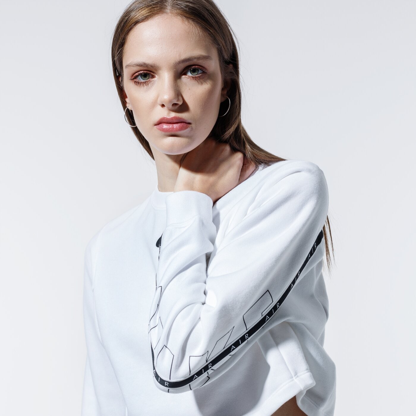 Дамски суичър NIKE СУИТЧЪР AIR cj3115-100 цвят бял