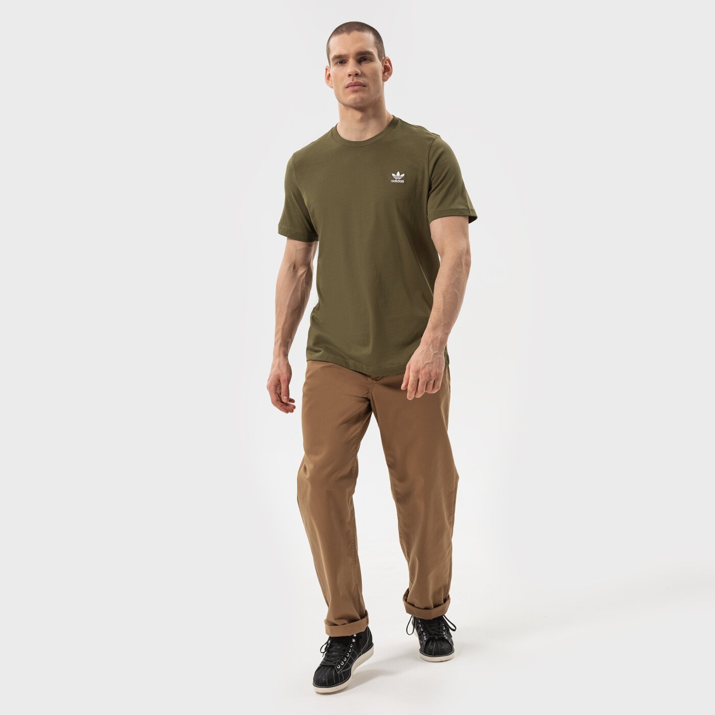 Мъжка тениска ADIDAS ТЕНИСКА ESSENTIAL TEE h65673 цвят каки