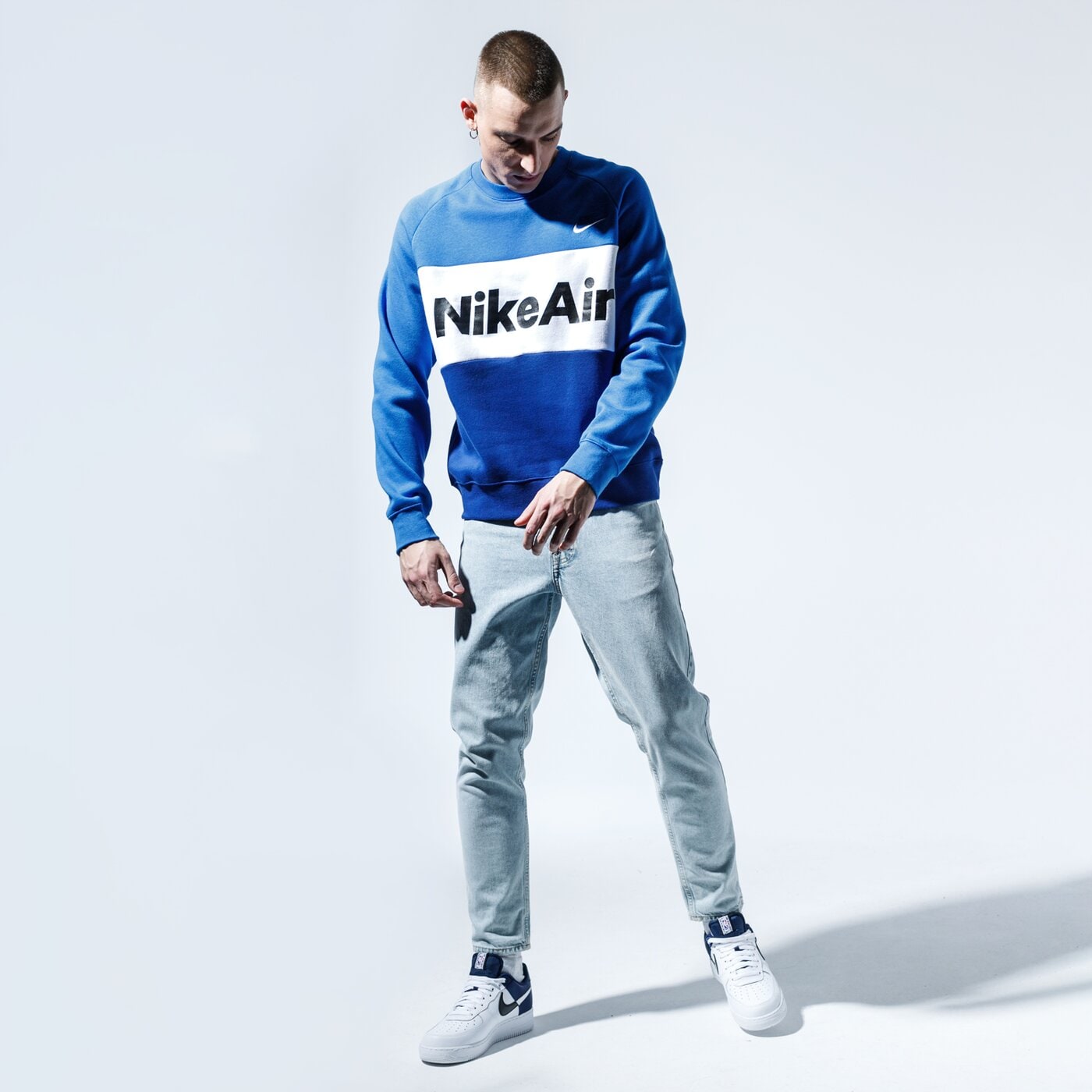 Мъжки суичър NIKE СУИТЧЪР AIR cj4827-480 цвят син