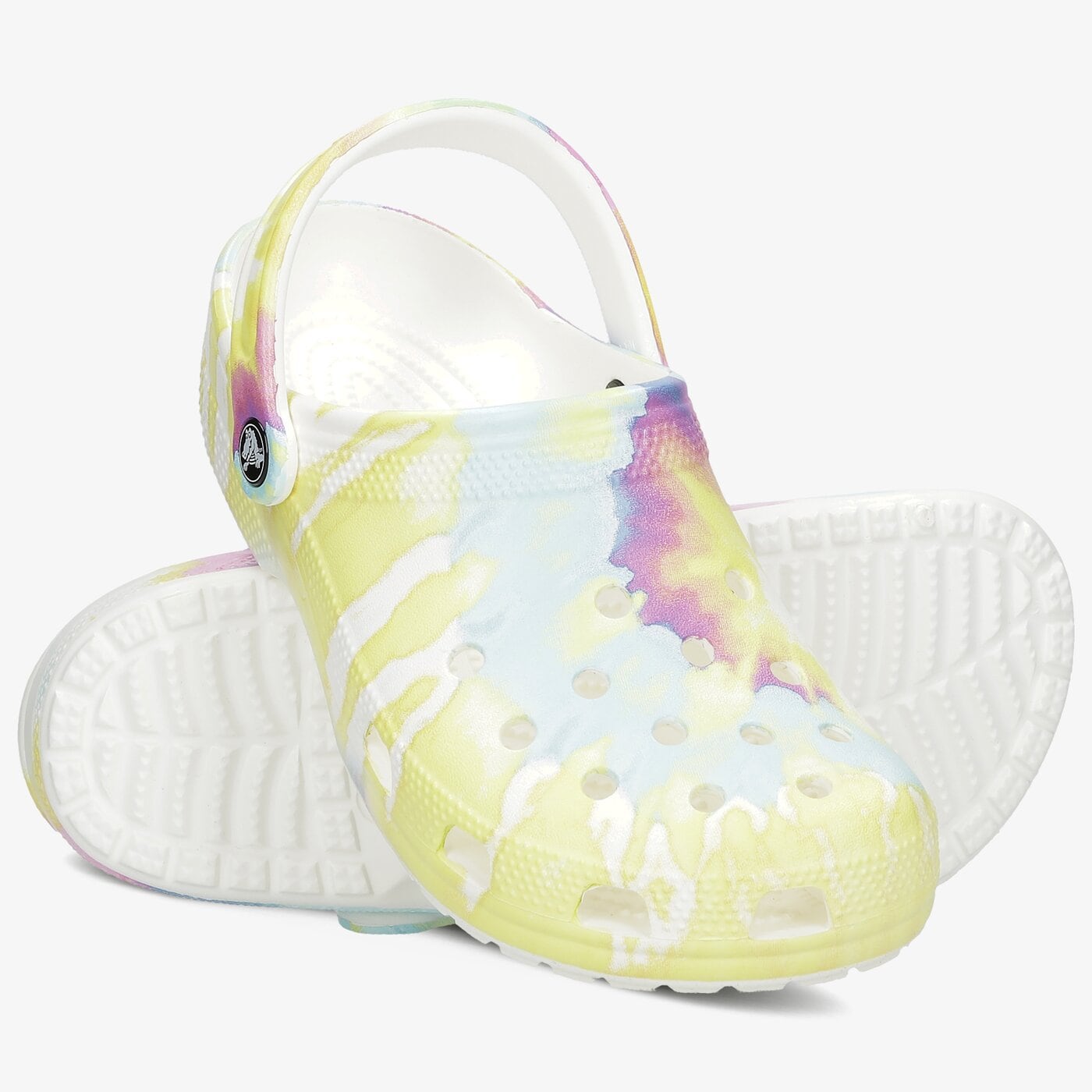 Дамски чехли и сандали CROCS CLASSIC TIE DYE 205453-94s цвят многоцветен