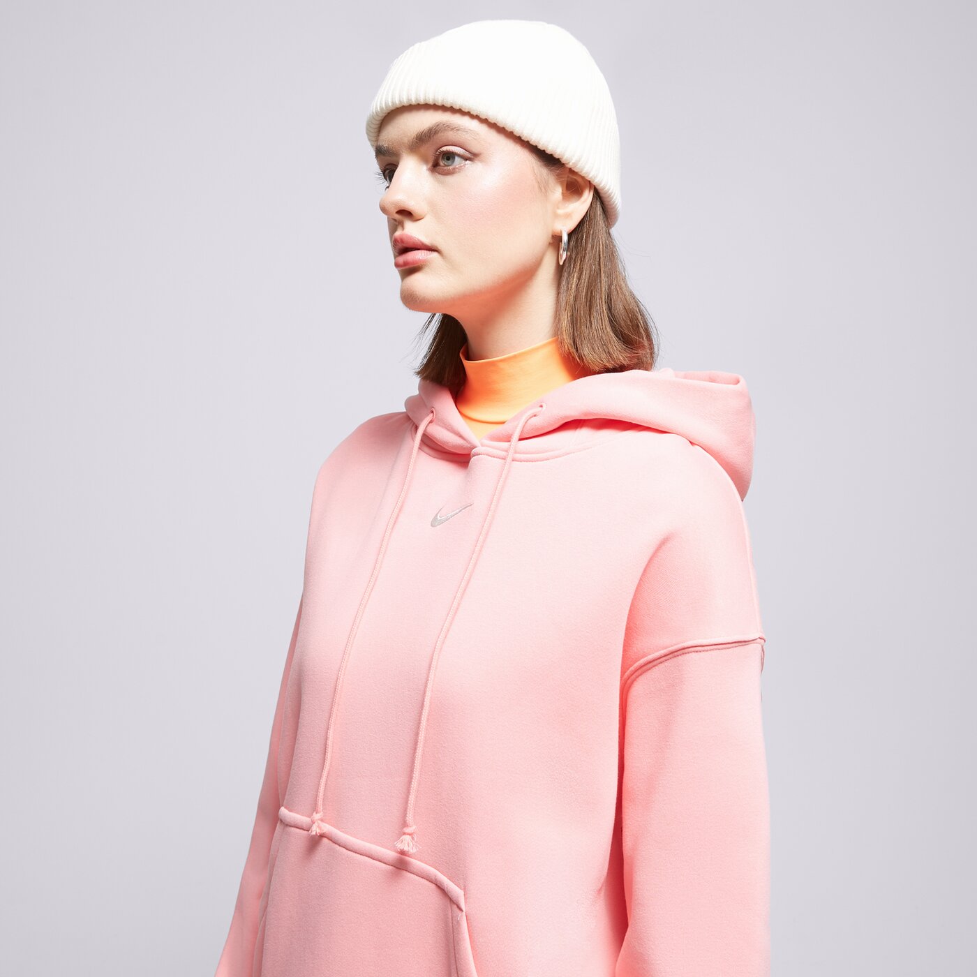 Дамски суичър NIKE СУИТЧЪР С КАЧУЛКА W NSW PHNX dq5860-611 цвят розов