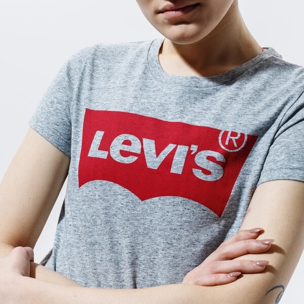 Дамска тениска LEVI'S ТЕНИСКА THE PERFECT TEE 17369-0263 цвят сив