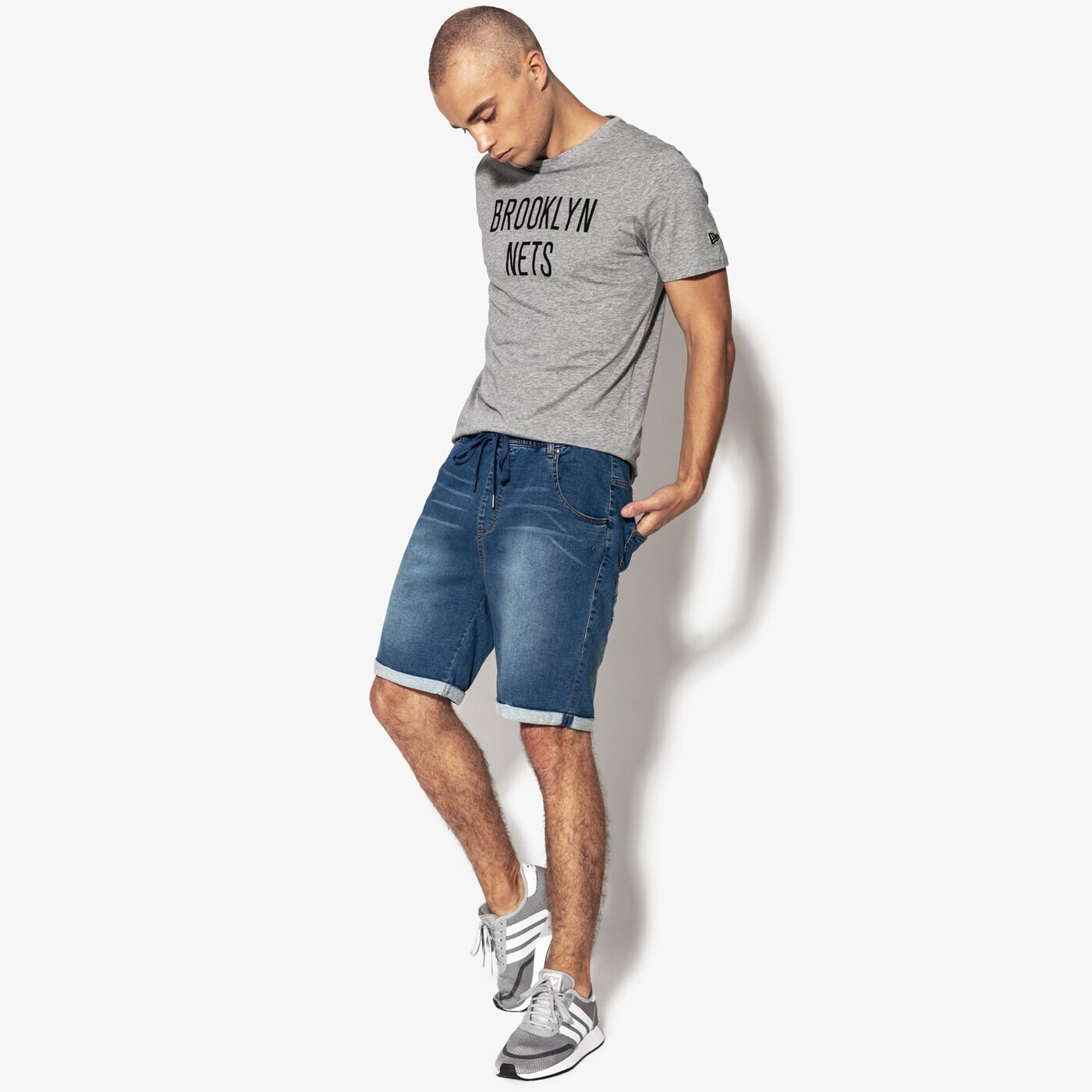 Мъжки къси панталони CONFRONT ШОРТИ FIR cf18szm20001 цвят син