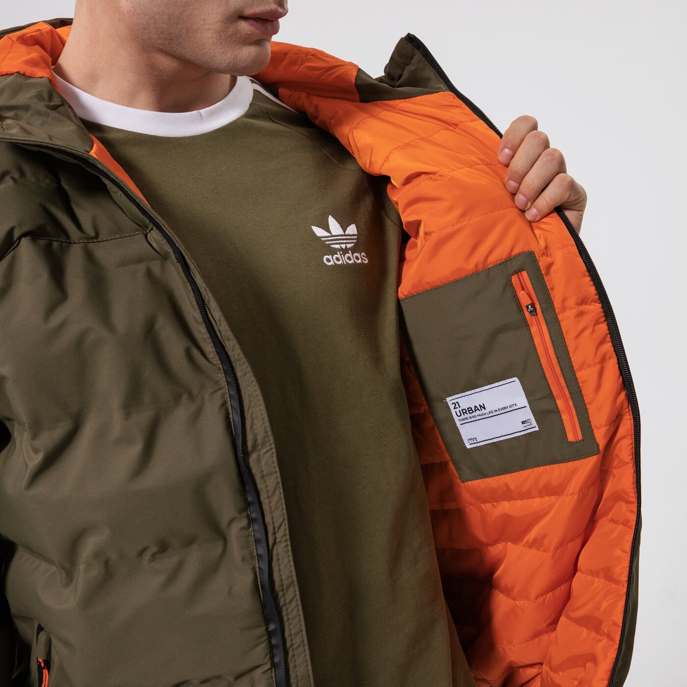 Мъжко зимно яке CONFRONT ЯКЕ ЗИМНО CITY ADVENTURE JACKET cf321kum18002 цвят каки