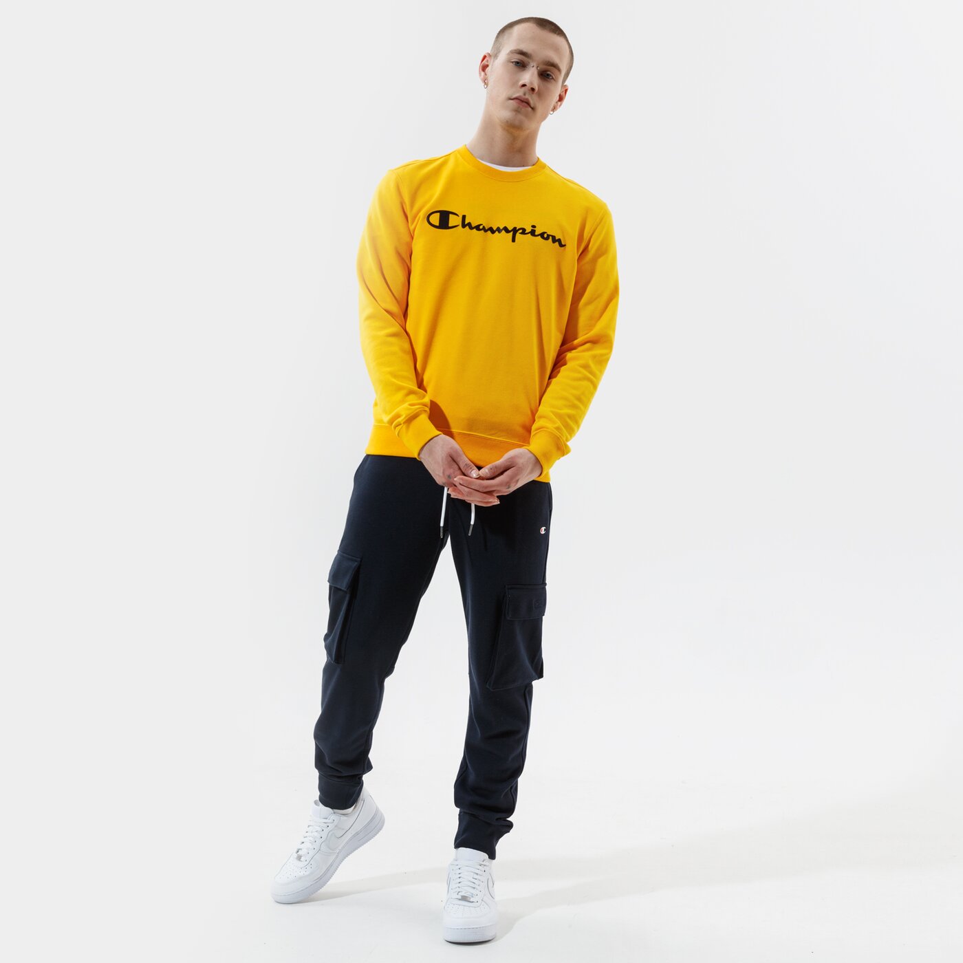 Мъжки суичър CHAMPION СУИТЧЪР CREWNECK SWEATSHIRT 214140ys058 цвят жълт