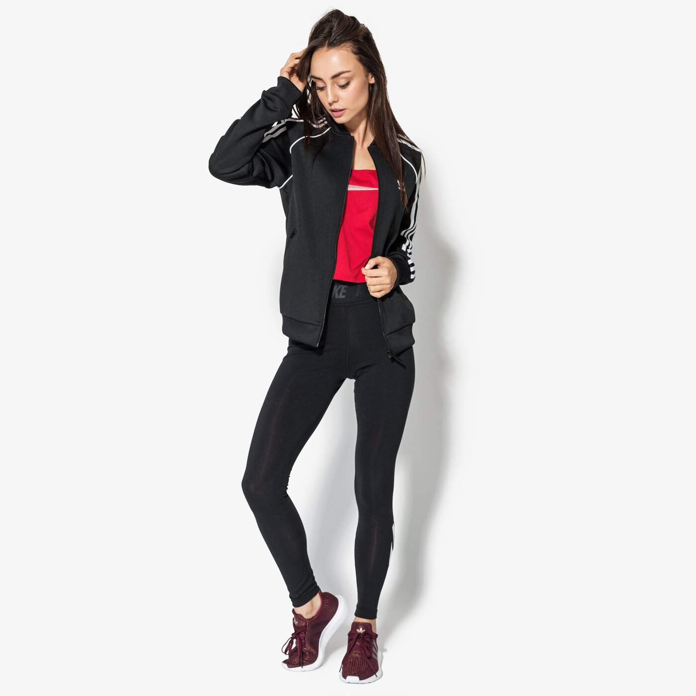 Дамски суичър ADIDAS СУИТЧЪР SST TT ce2392 цвят черен