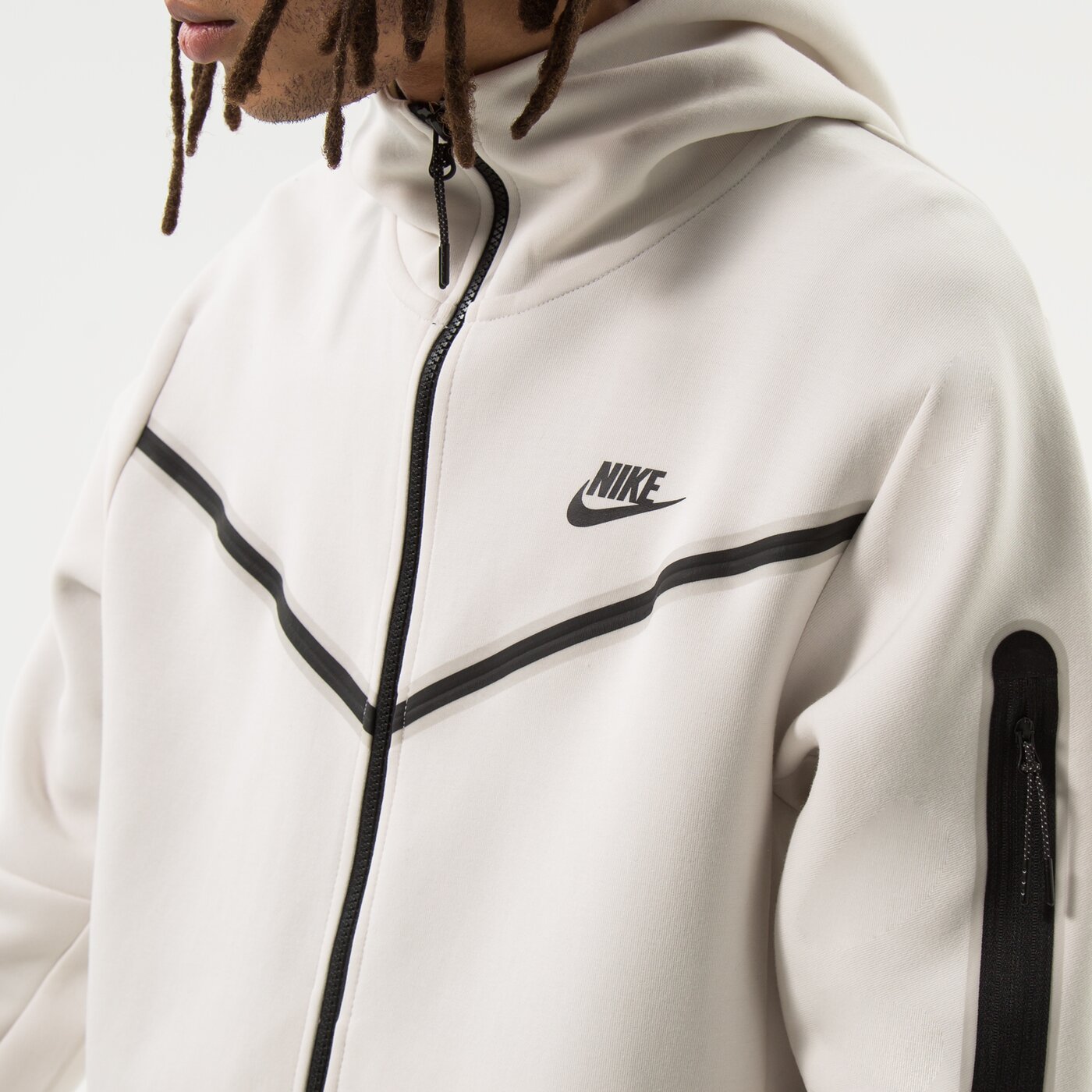 Мъжки суичър NIKE СУИТЧЪР С КАЧУЛКА SPORTSWEAR TECH FLEECE cu4489-030 цвят бежов