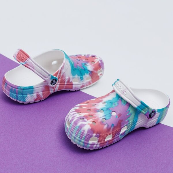 Дамски чехли и сандали CROCS CLASSIC TIE DYE 205453-6sn цвят многоцветен