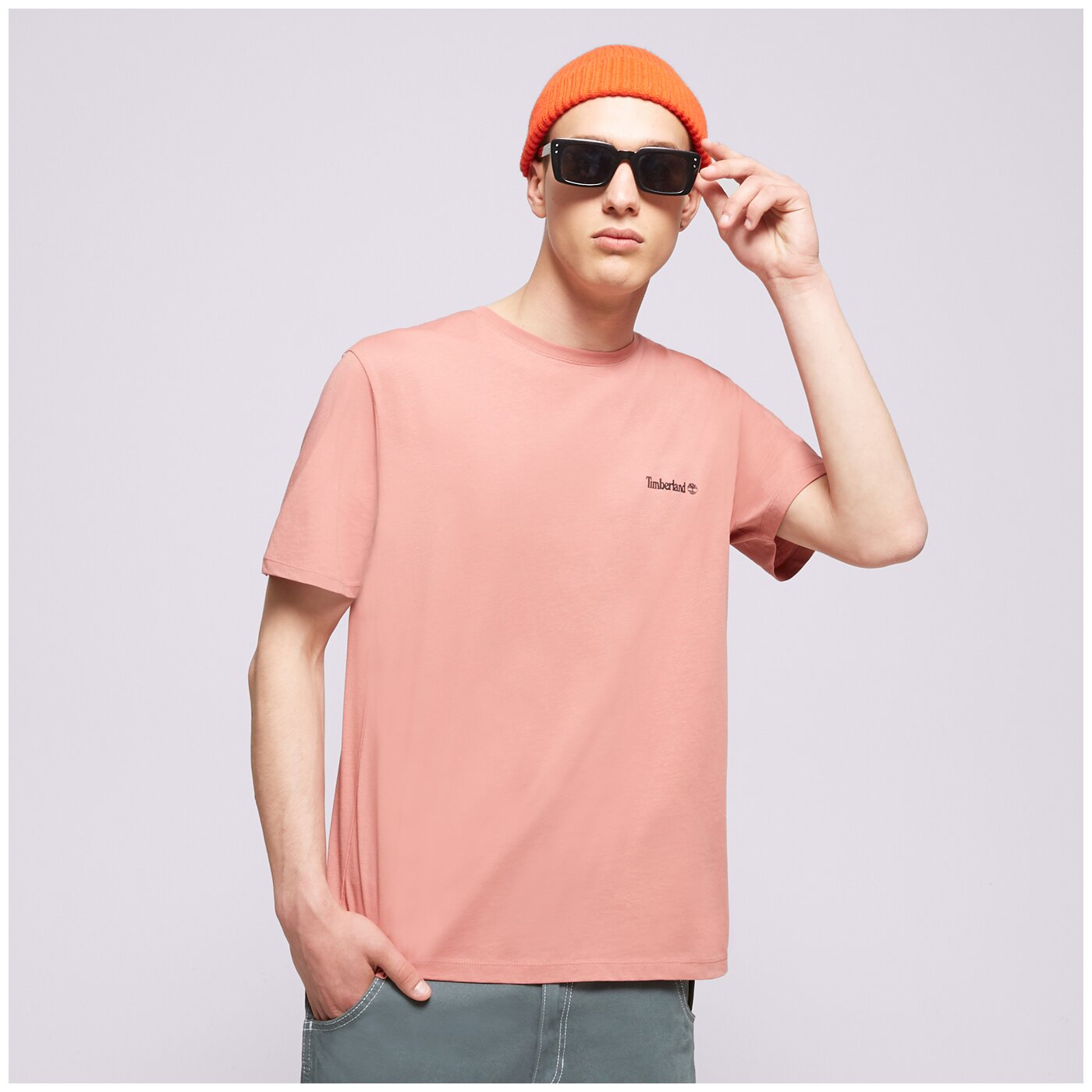 Мъжка тениска TIMBERLAND ТЕНИСКА SMALL LOGO PRINT tb0a5pgzdj11 цвят бордо