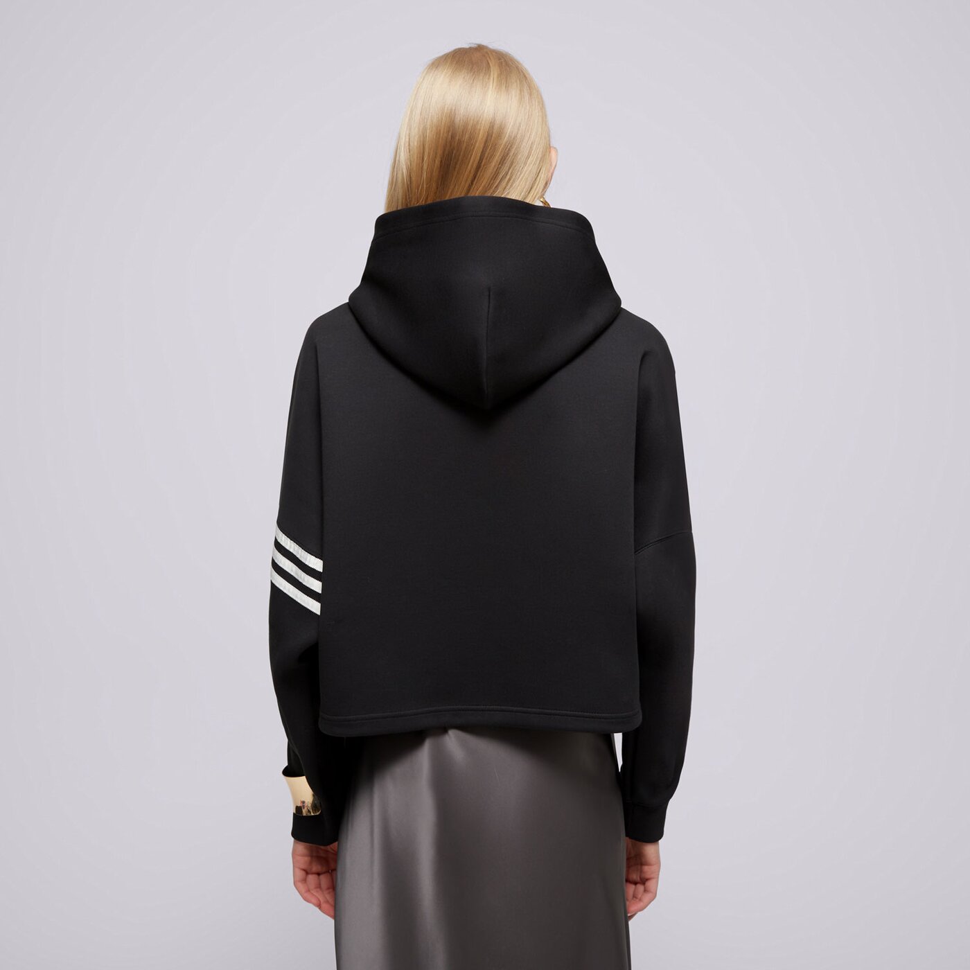 Дамски суичър ADIDAS СУИТЧЪР С КАЧУЛКА NEUCL HOODIE iw5607 цвят черен