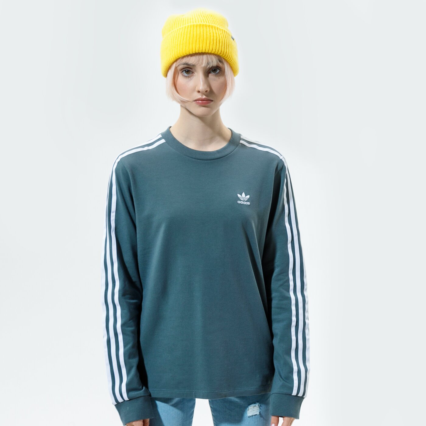 Adidas ТЕНИСКА 3str Longsleeve Gn2959 Дамски Цвят зелен Модни Тениски