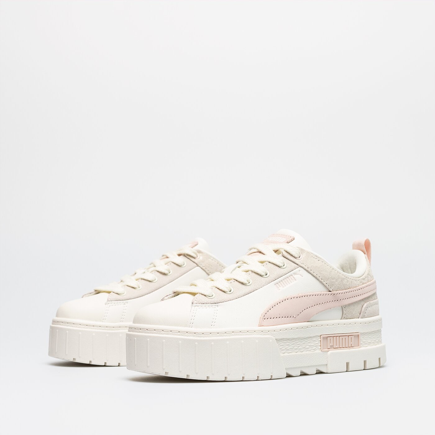 Дамски маратонки PUMA MAYZE RAW MUTED ANIMAL WNS 38757102 цвят бял