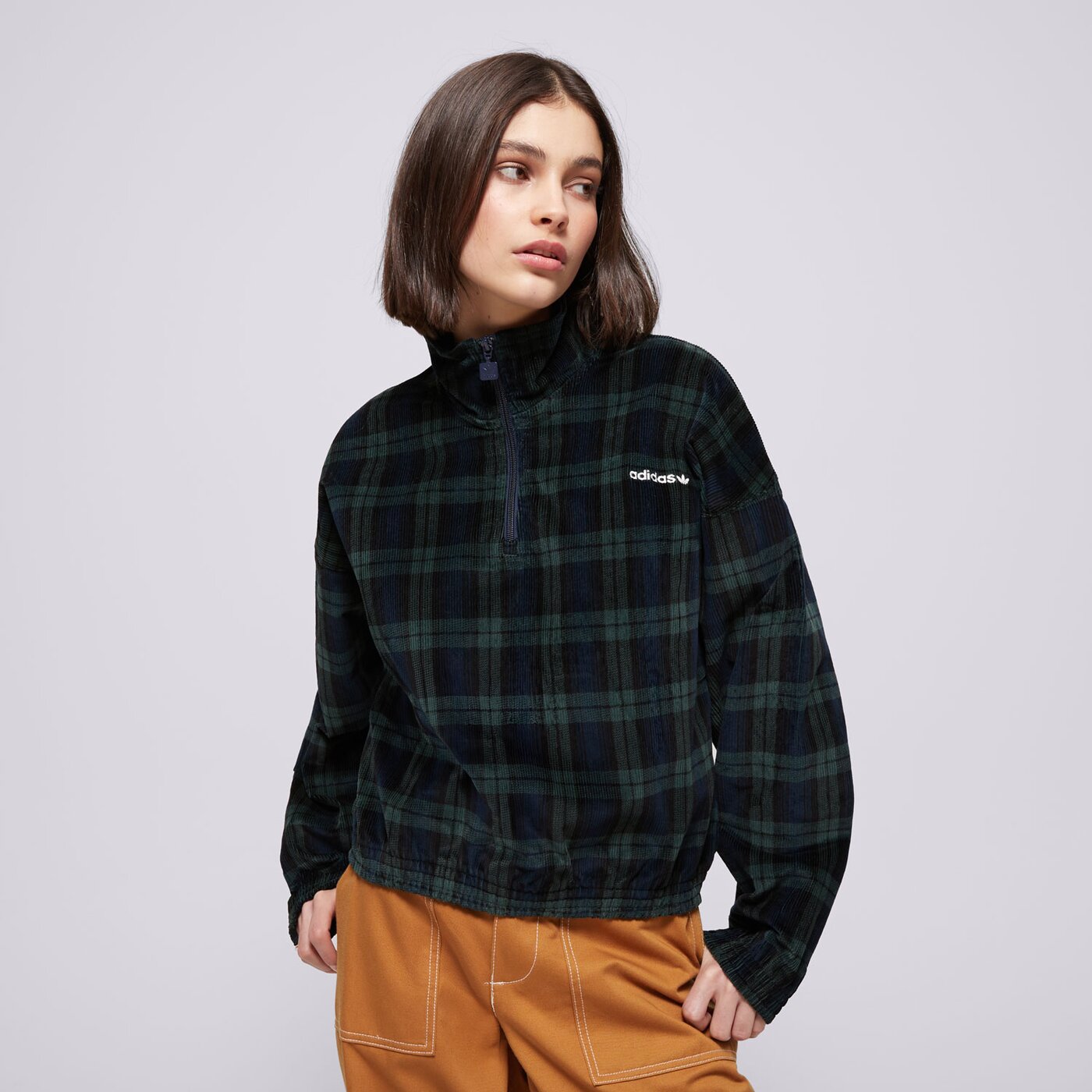 Дамски суичър ADIDAS СУИТЧЪР TARTAN HALF ZIP ix1054 цвят многоцветен