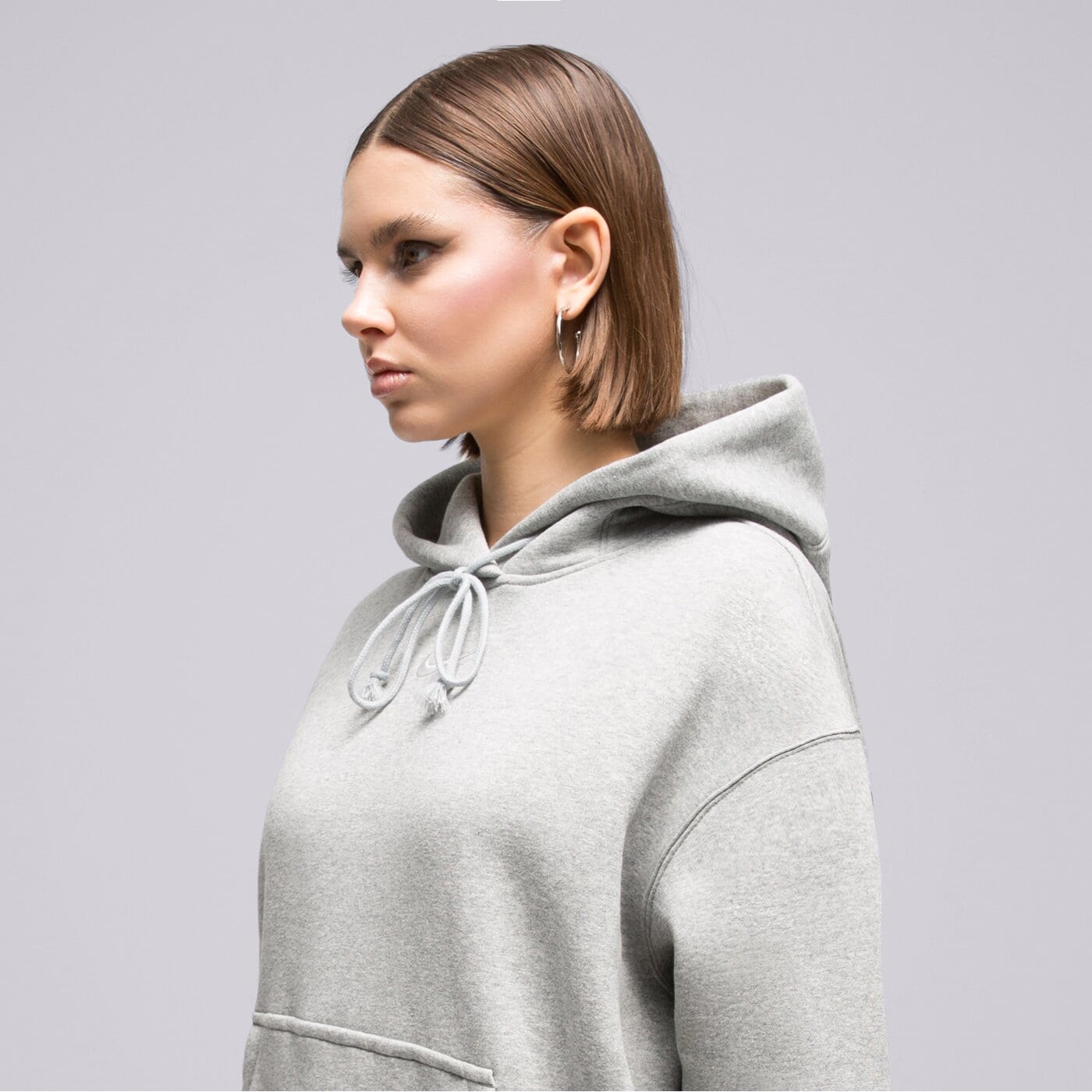 Дамски суичър NIKE СУИТЧЪР С КАЧУЛКА W NSW PHNX FLC OS PO HOODIE dq5860-063 цвят сив