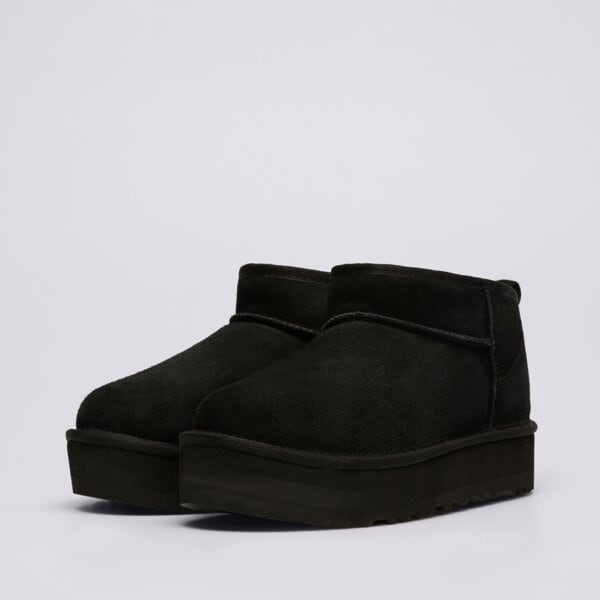 Детски кежуал UGG KIDS' CLASSIC ULTRA MINI PLATFORM 1157791k-blk цвят черен