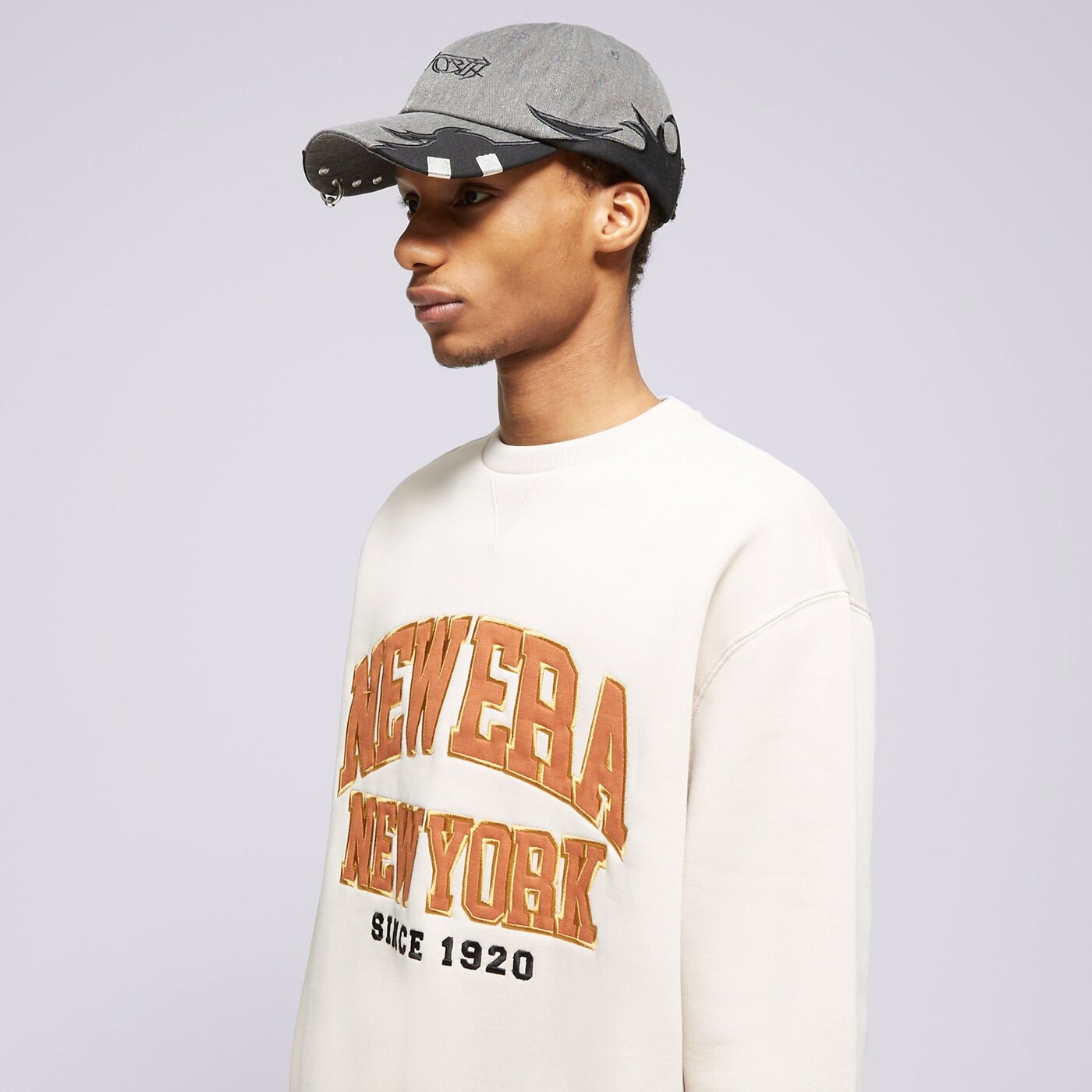 Мъжки суичър NEW ERA СУИТЧЪР NE ARCH NONE 60435411 цвят бежов