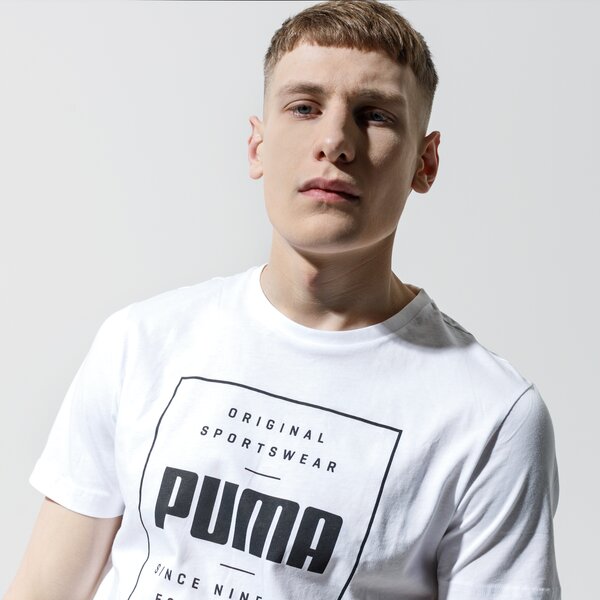 Мъжка тениска PUMA ТЕНИСКА SS BOX PUMA 85407602 цвят бял