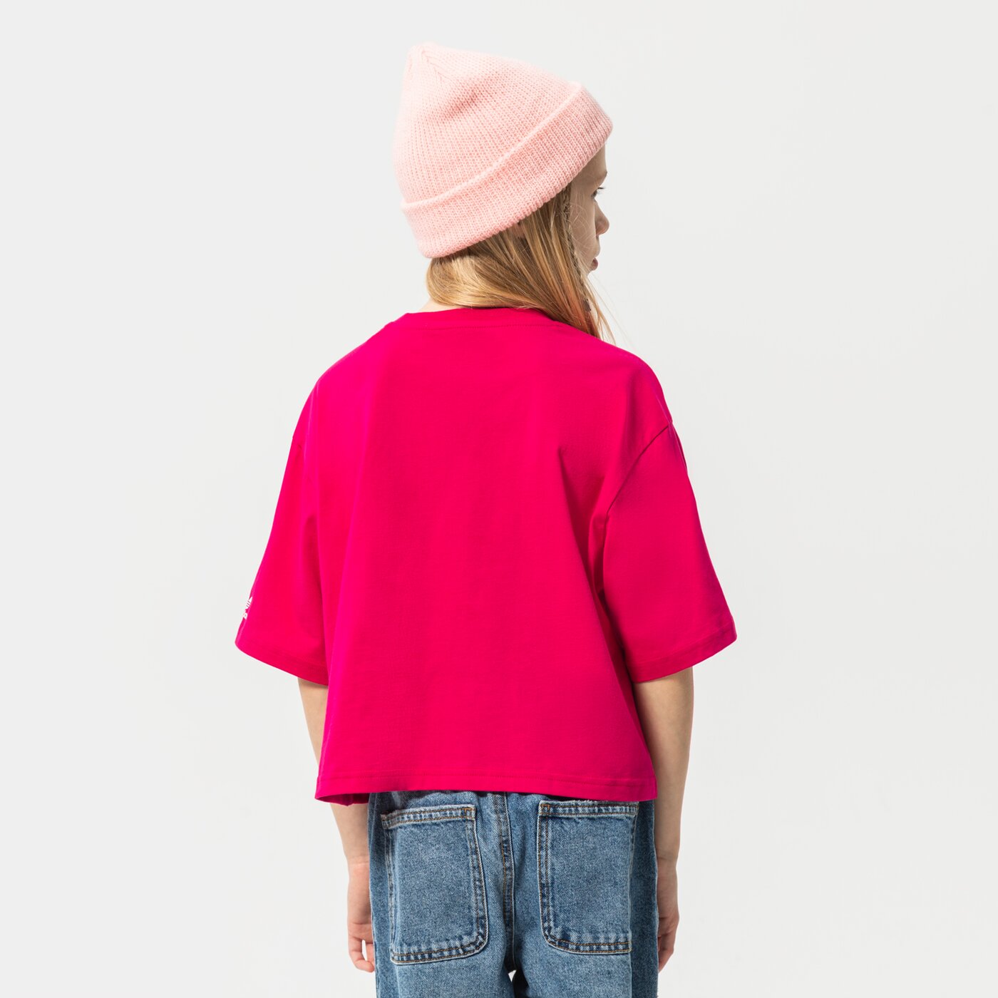 Детска тениска ADIDAS ТЕНИСКА CROPPED TEE GIRL he4776 цвят розов