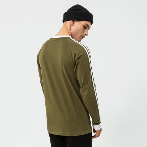 Мъжка тениска ADIDAS ТЕНИСКА 3-STRIPES LS T h37779 цвят каки