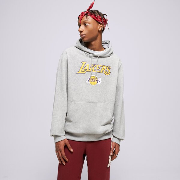 Мъжки суичър NEW ERA СУИТЧЪР С КАЧУЛКА NBA TEAM LOGO LAKERS LOS ANGELES L 60357040 цвят сив