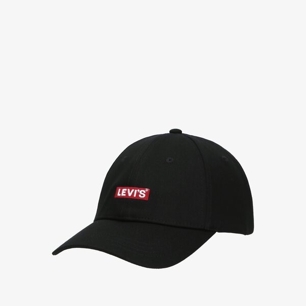 Дамска шапка с козирка LEVI'S ШАПКА CAP - BABY TAB LOGO d6250-0001 цвят черен