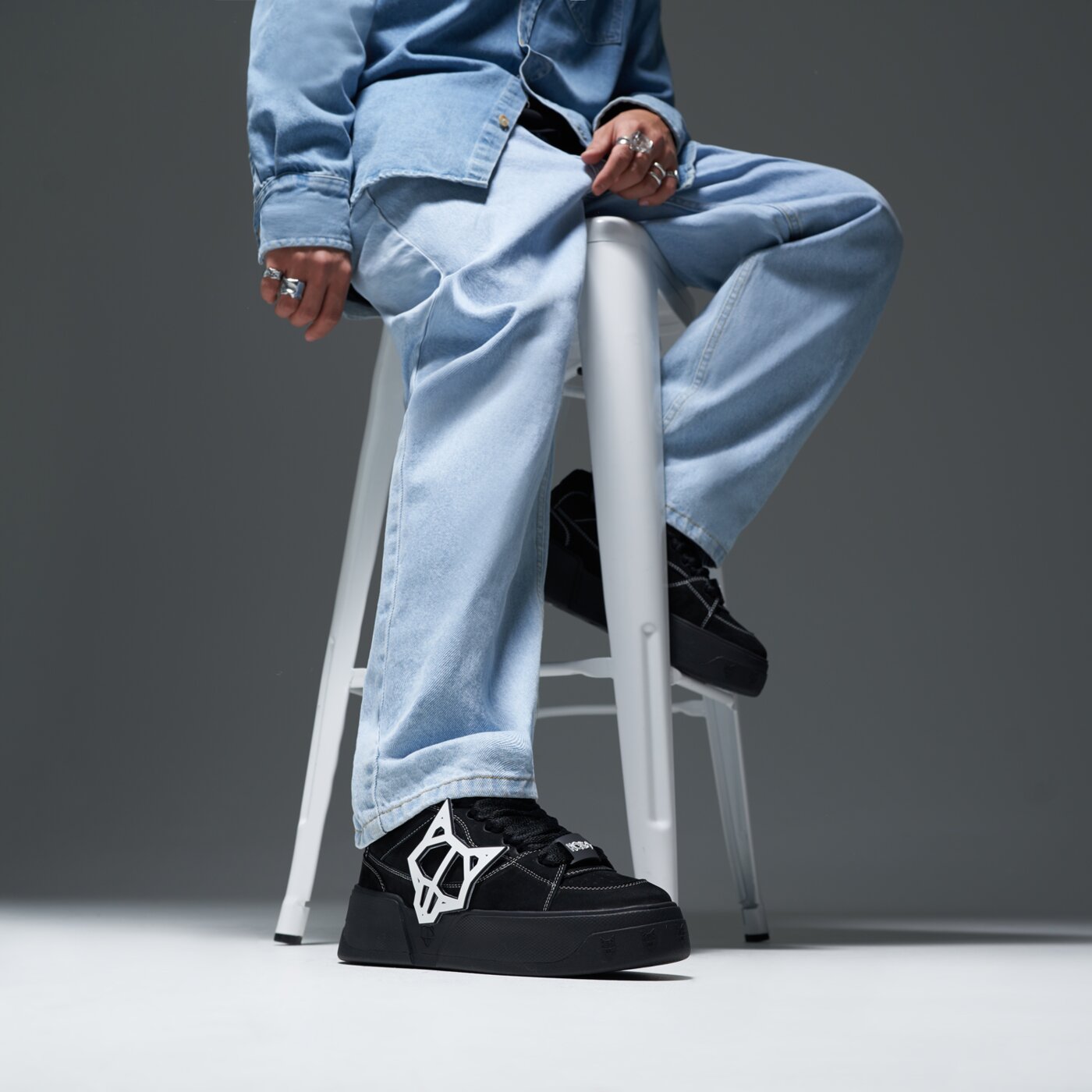 Мъжки маратонки NAKED WOLFE KOSA MIDNIGHT BLACK nwkosamidnightblack цвят черен