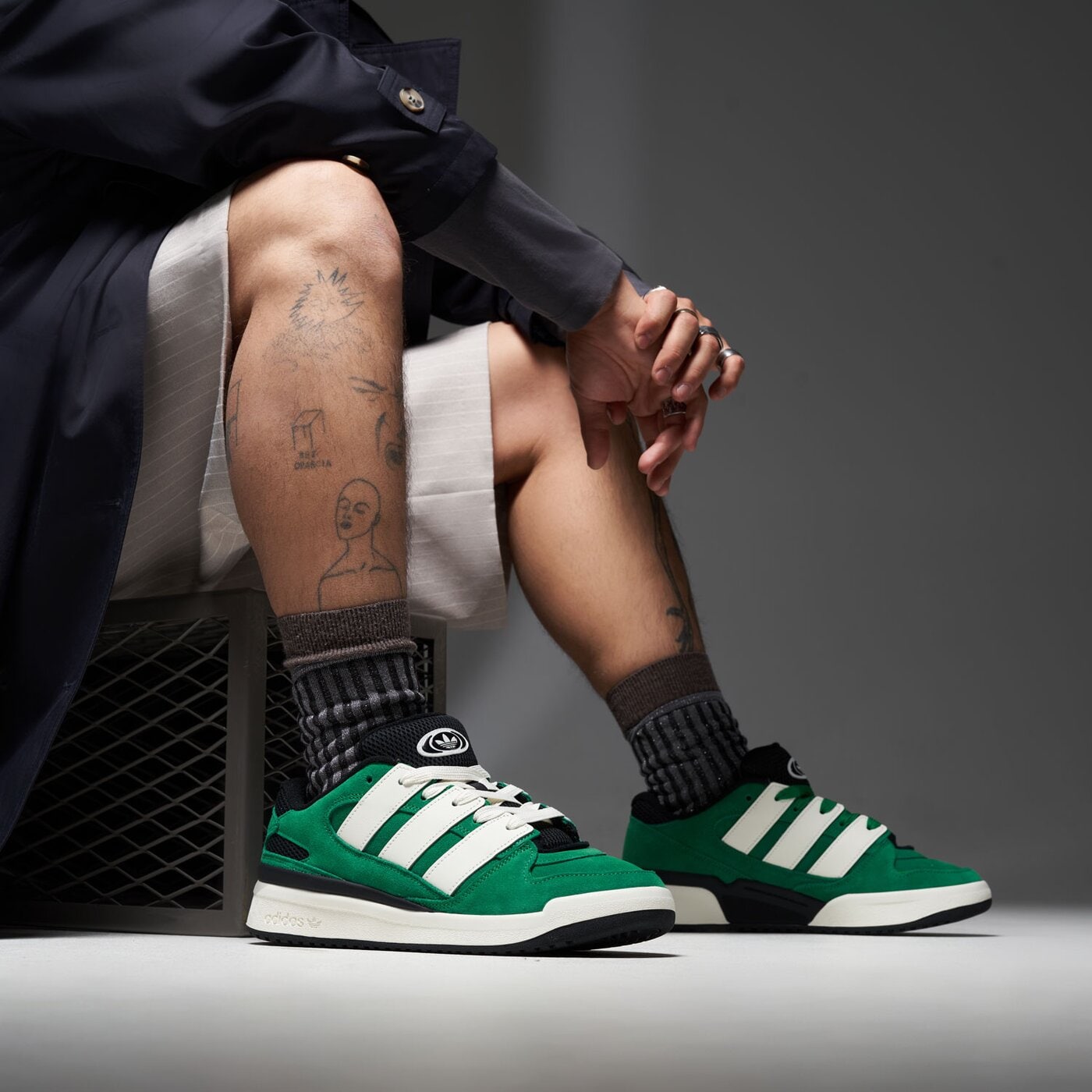 Мъжки маратонки ADIDAS FORUM2000 ji3279 цвят зелен