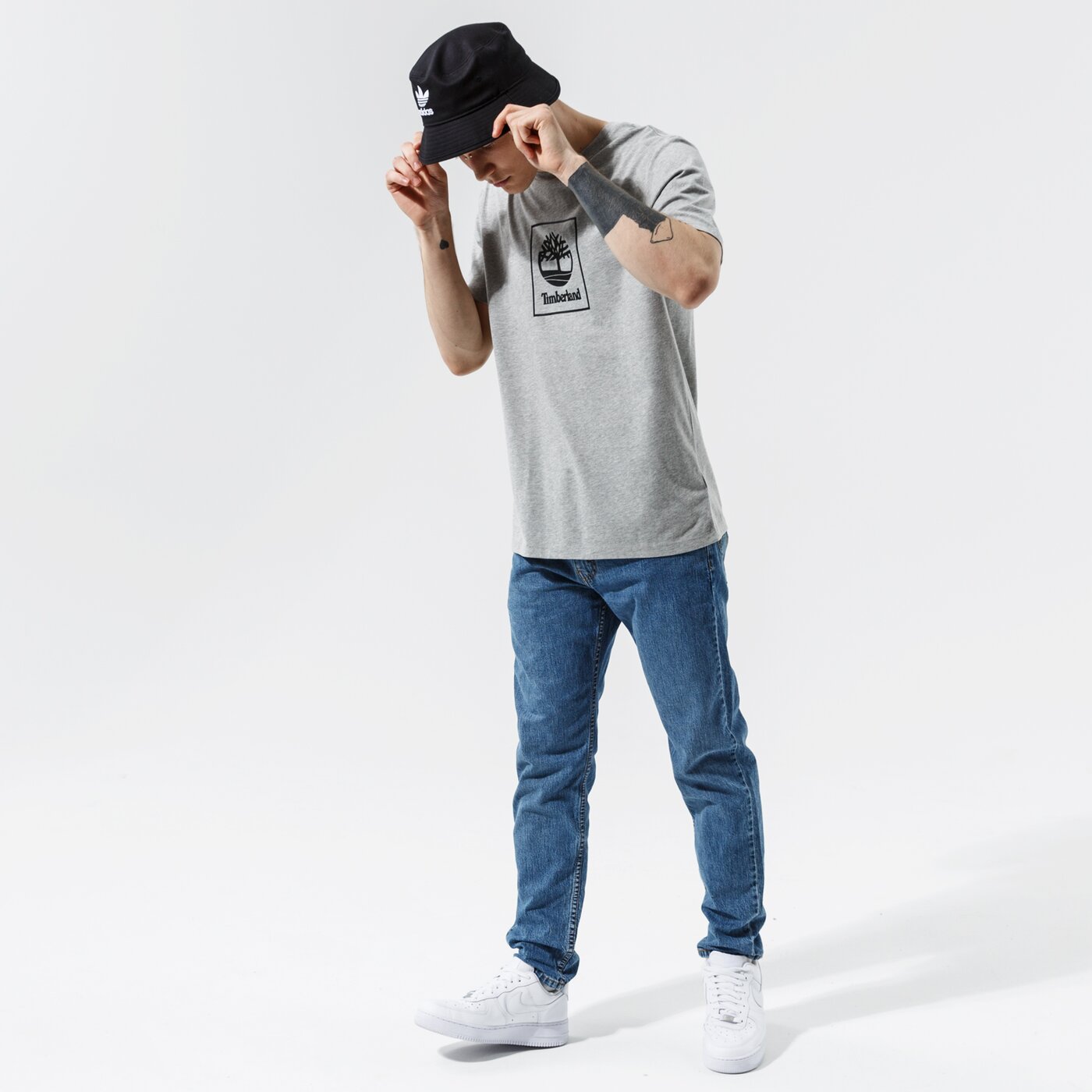 Мъжка тениска TIMBERLAND ТЕНИСКА TREE LOGO TEE MEDIUM GREY HEATHER tb0a5pjv0521 цвят сив