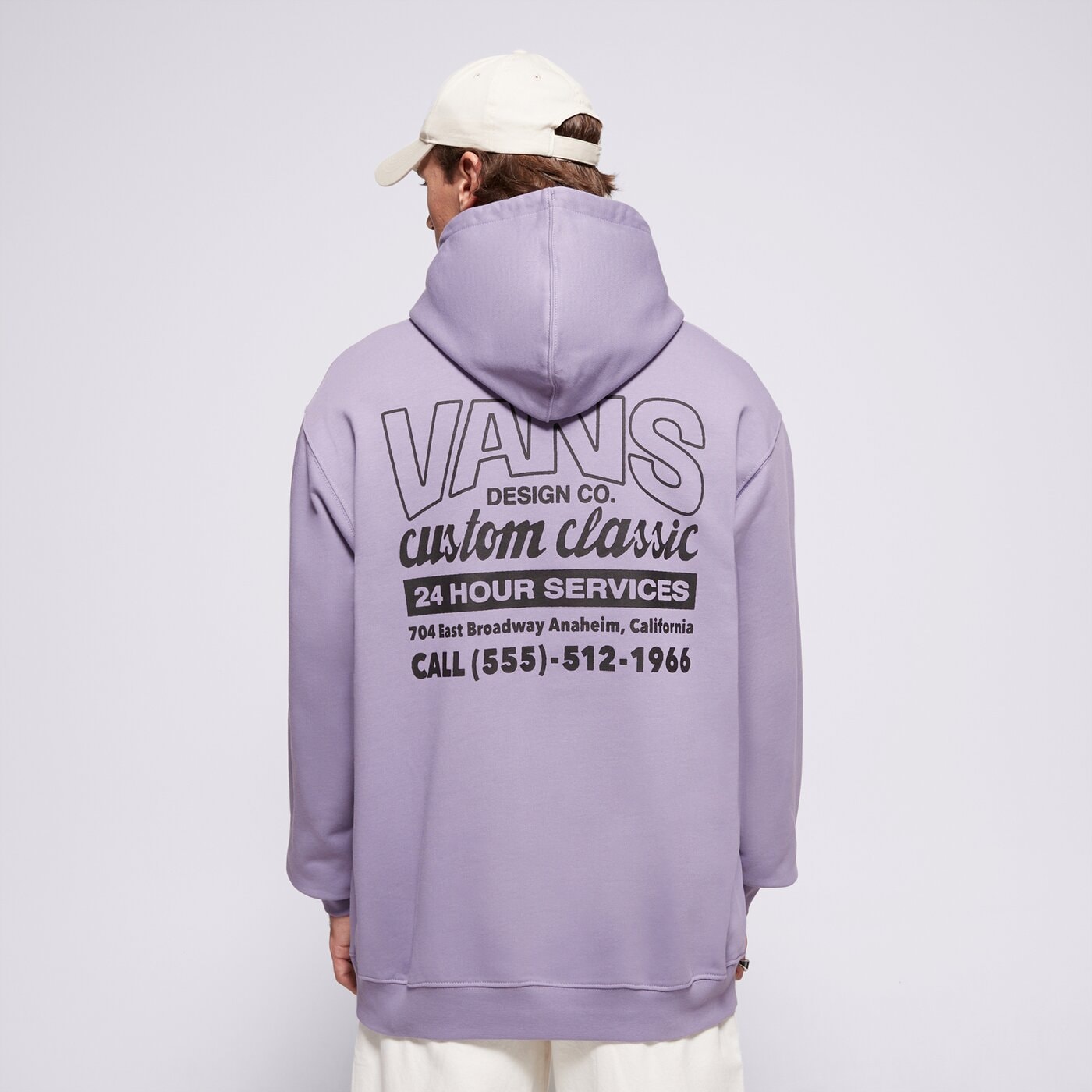 Мъжки суичър VANS СУИТЧЪР С КАЧУЛКА SHOP FRONT PULLOVER vn000nhr6ph цвят виолетов