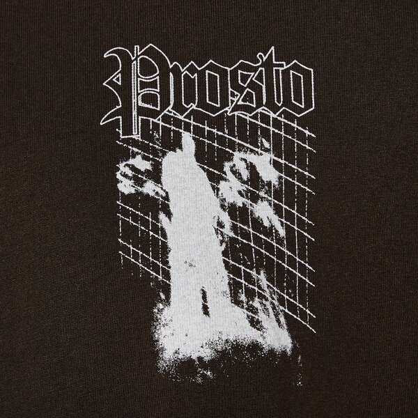 Мъжка тениска PROSTO ТЕНИСКА SHADOW WASHED BLACK kl252mtee1081 цвят сив