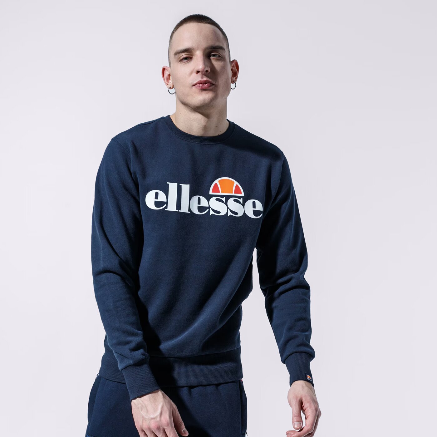 Мъжки суичър ELLESSE СУИТЧЪР SL SUCCISO NAVY shc07930429 цвят тъмносин
