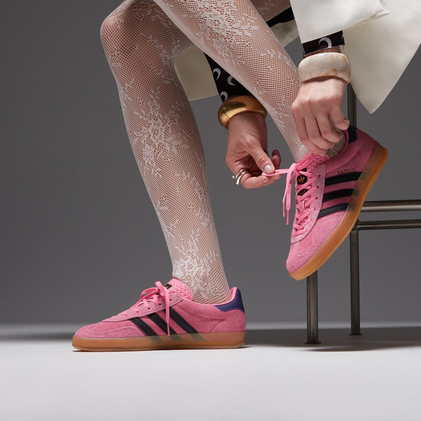 Дамски маратонки ADIDAS GAZELLE INDOOR W ie7002 цвят розов