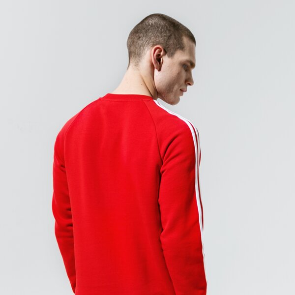 Мъжки суичър ADIDAS СУИТЧЪР 3-STRIPES CREW gn3484 цвят червен