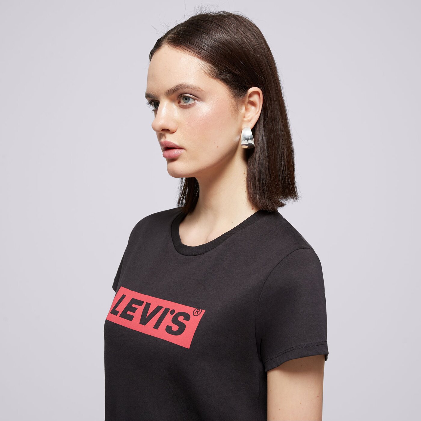Дамска тениска LEVI'S ТЕНИСКА THE PERFECT TEE 17369-1506 цвят черен
