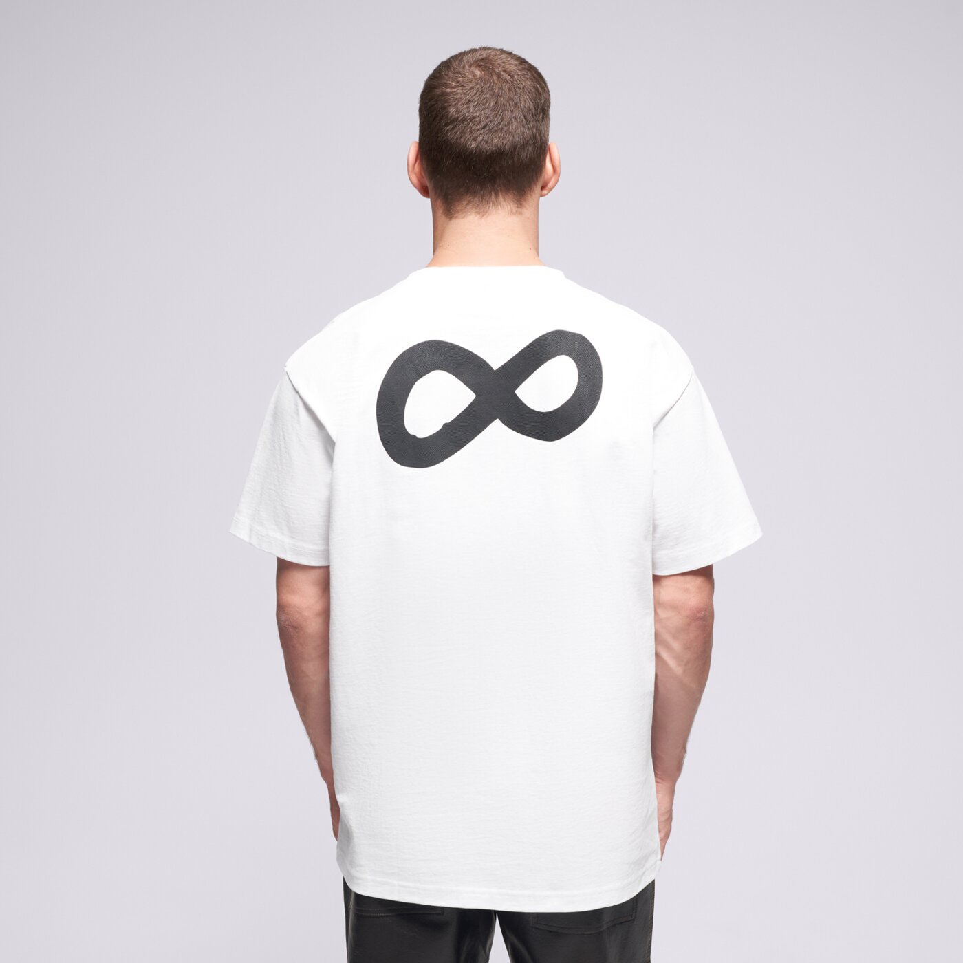 Мъжка тениска PROSTO ТЕНИСКА INFINITY D WHITE kl252mtee1171 цвят бял