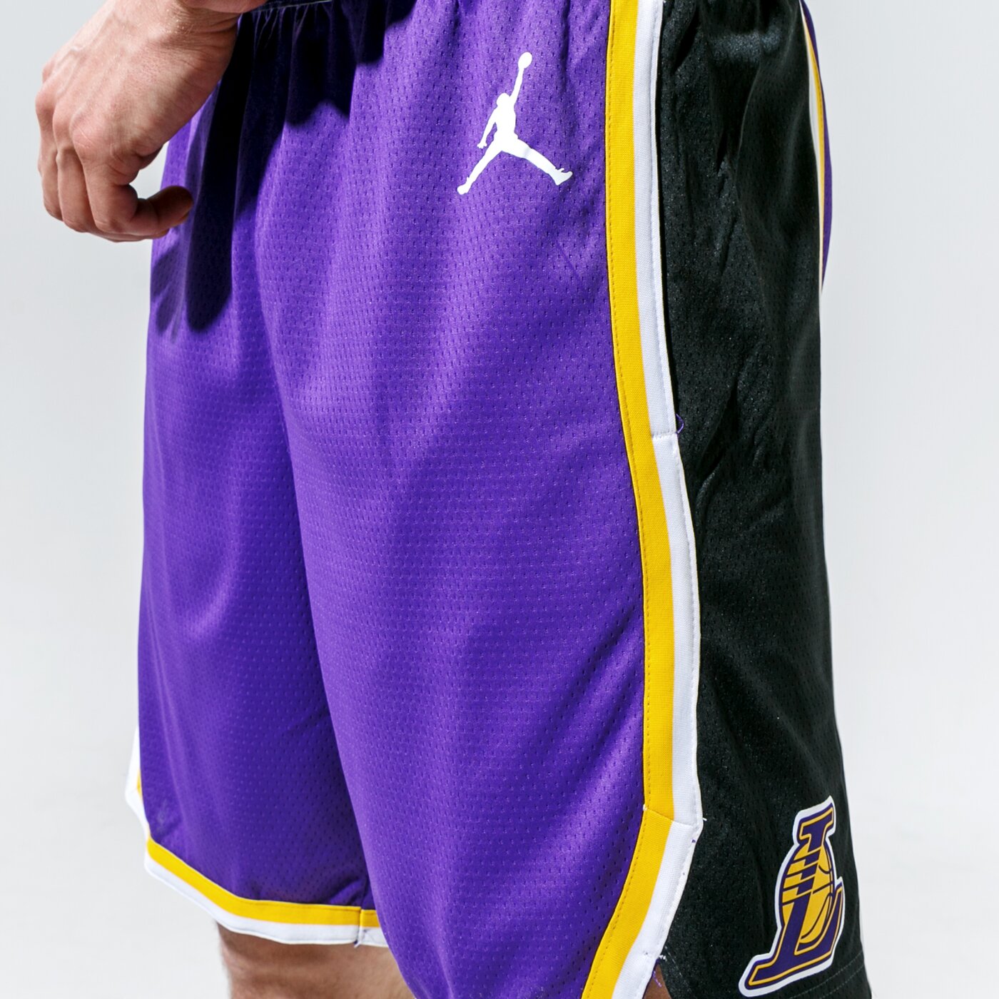 Мъжки къси панталони JORDAN ШОРТИ LAKERS STATEMENT EDITION 2020 NBA cv9564-504 цвят виолетов