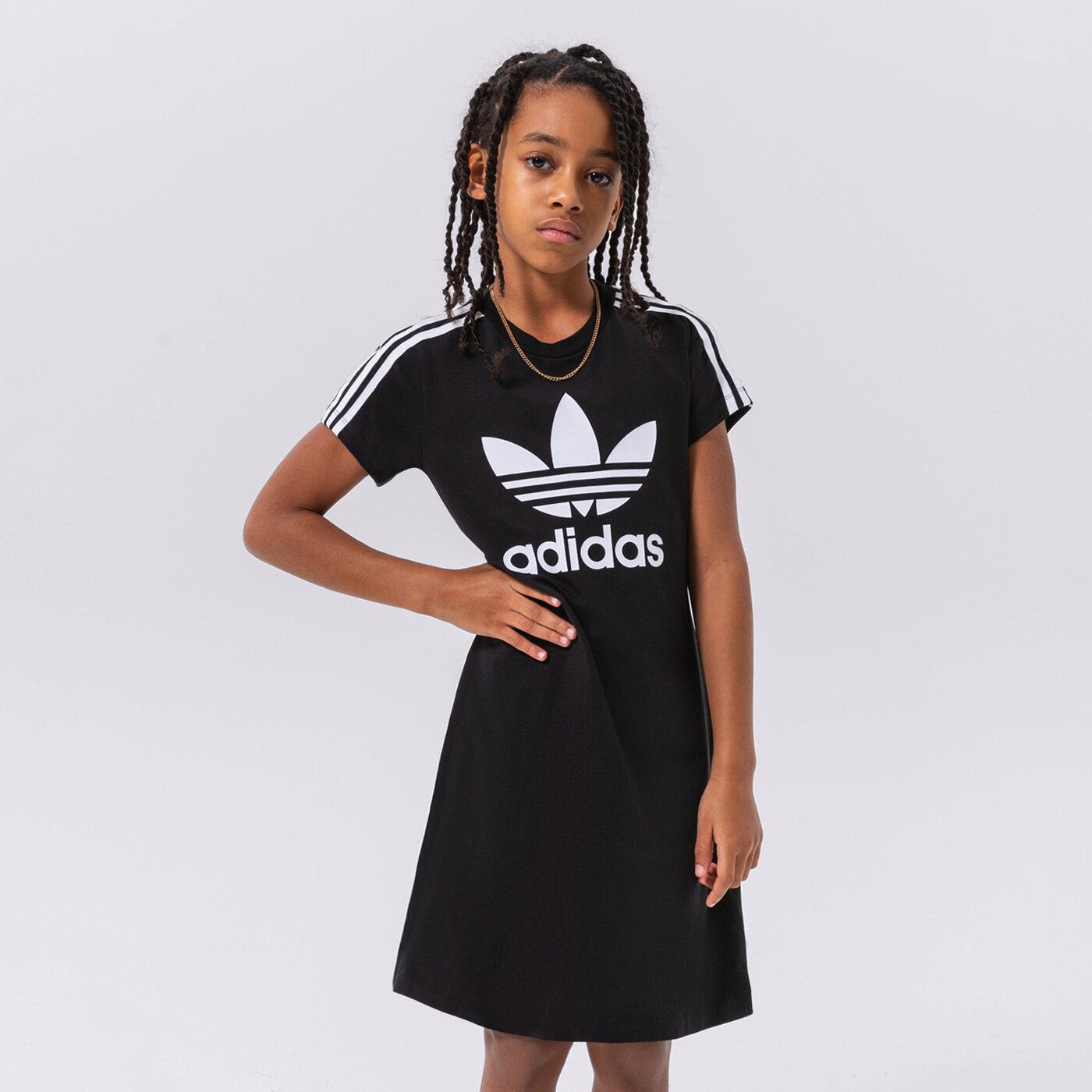  ADIDAS РОКЛЯ ADICOLOR GIRL  hk0289 цвят черен