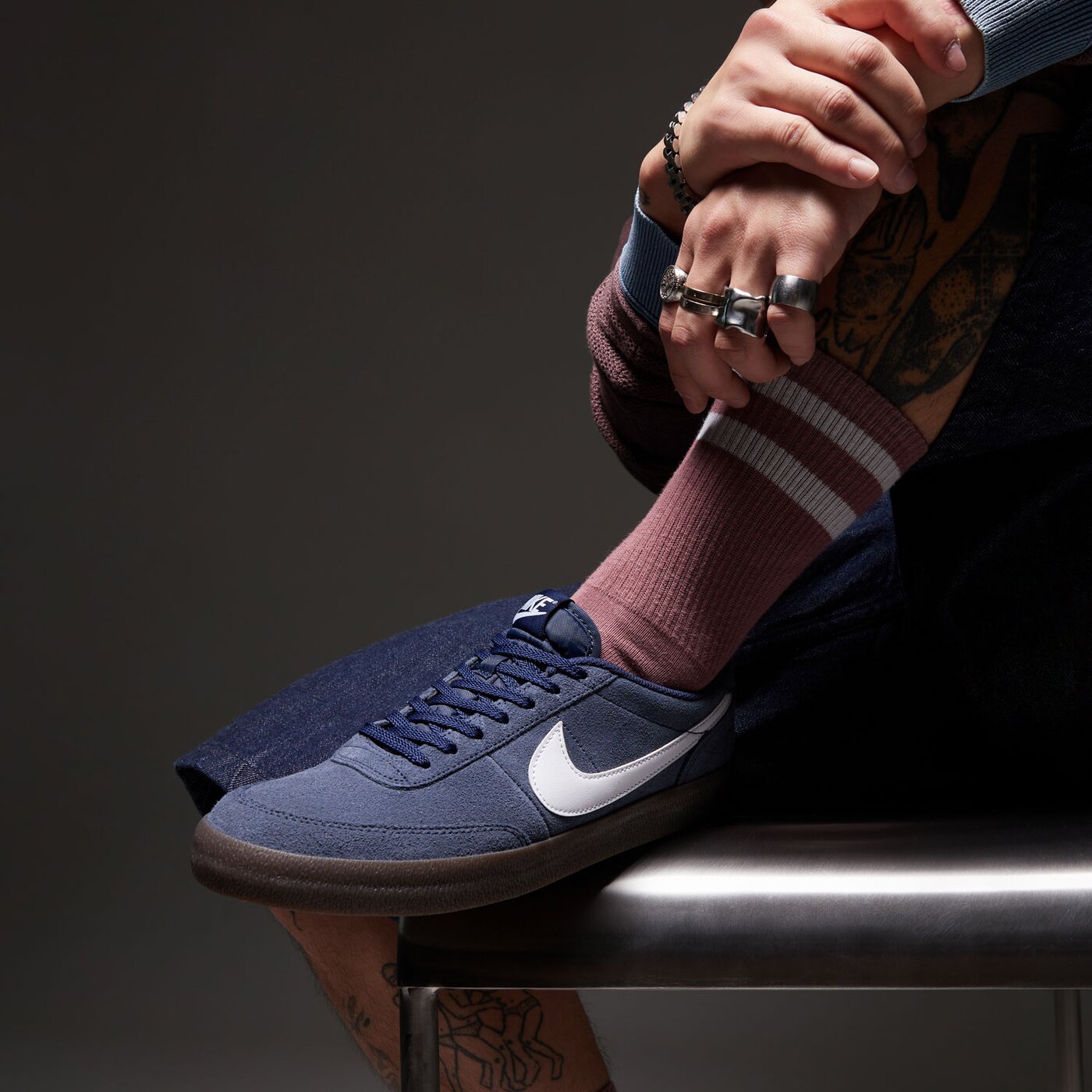 Мъжки маратонки NIKE KILLSHOT 2  fq8903-400 цвят тъмносин