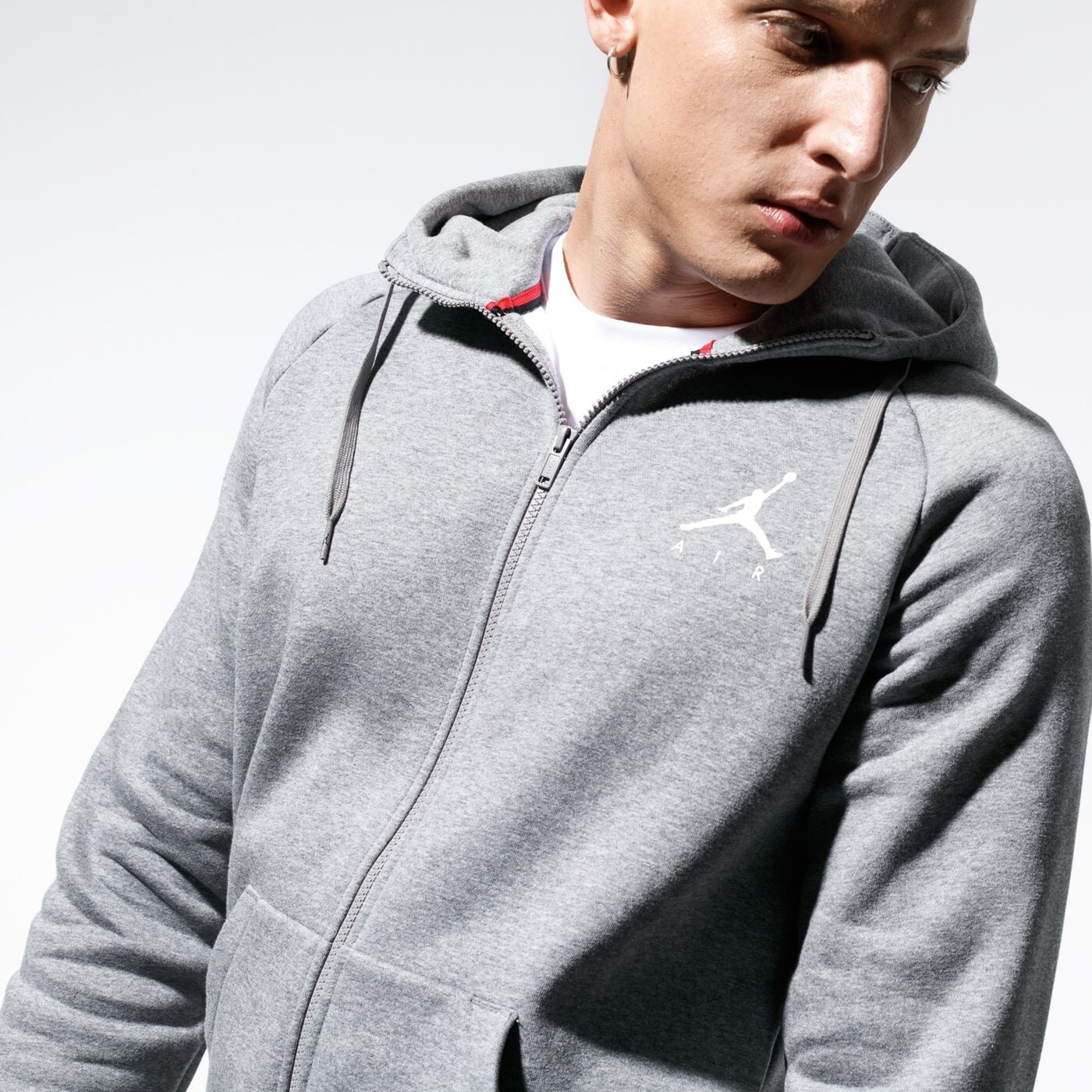 Мъжки суичър JORDAN СУИТЧЪР M J JUMPMAN FLEECE FZ 939998-091 цвят сив